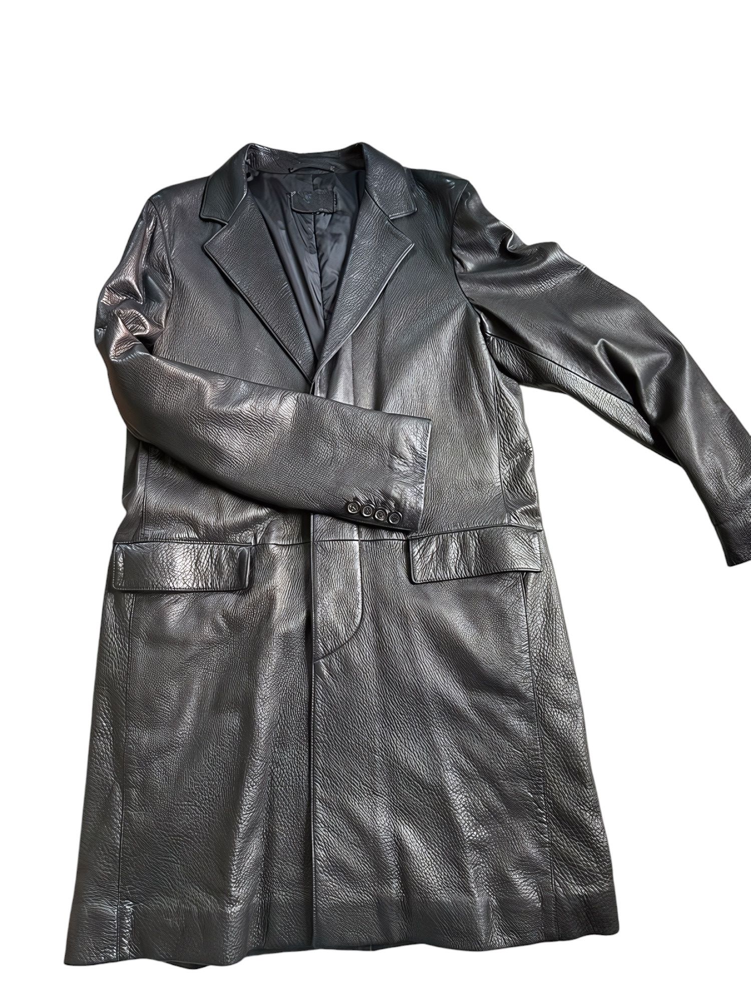 Prada LEATHER COAT Size US M / EU 48-50 / 2 - 3 Thumbnail