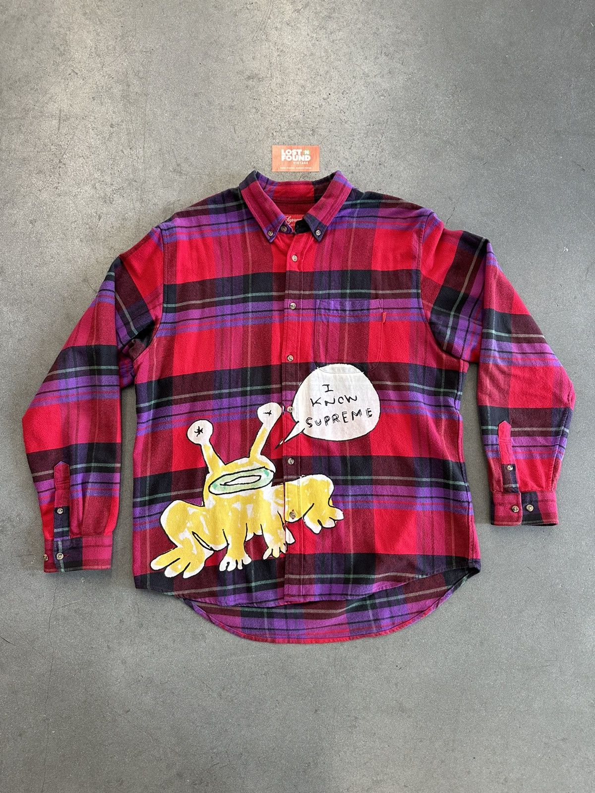 SS20 Supreme Daniel Johnston Plaid Shirt