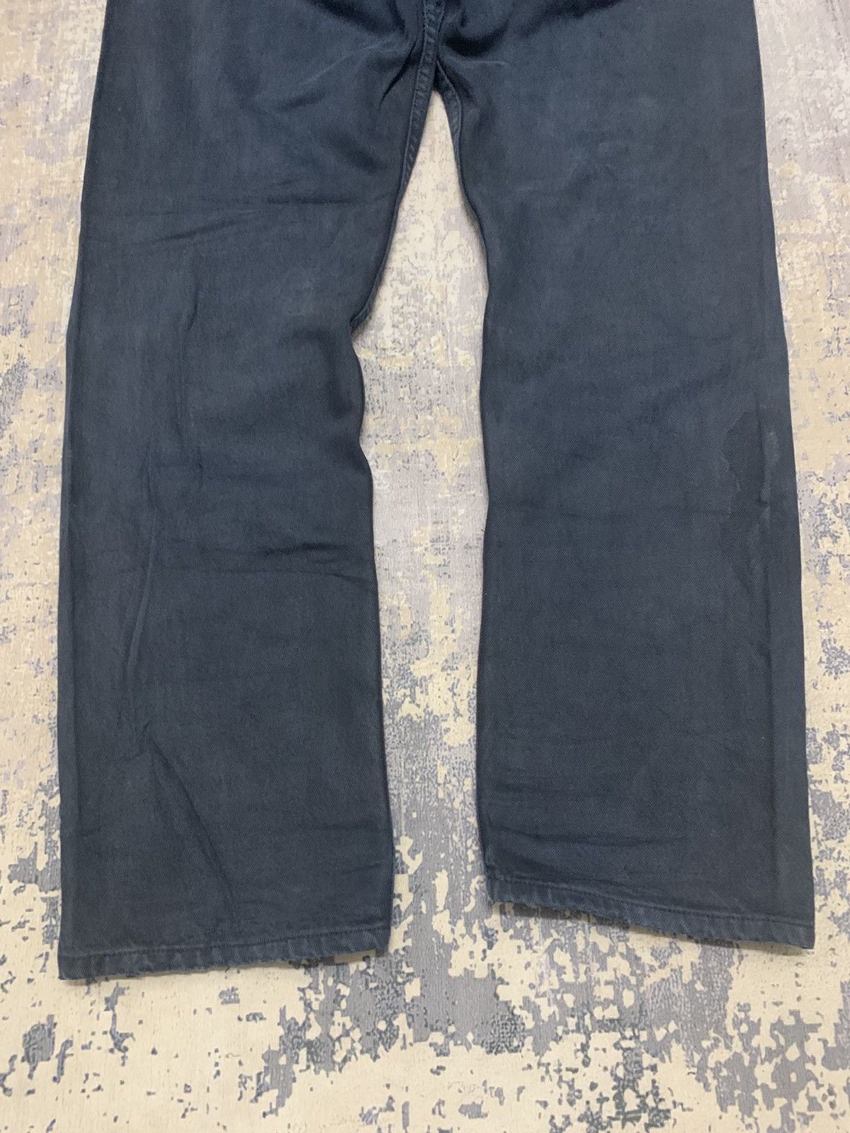 Levi's VINTAGE LEVI'S 501 FADED RIPPED JEAN BLACK WASH Size US 33 - 8 Thumbnail