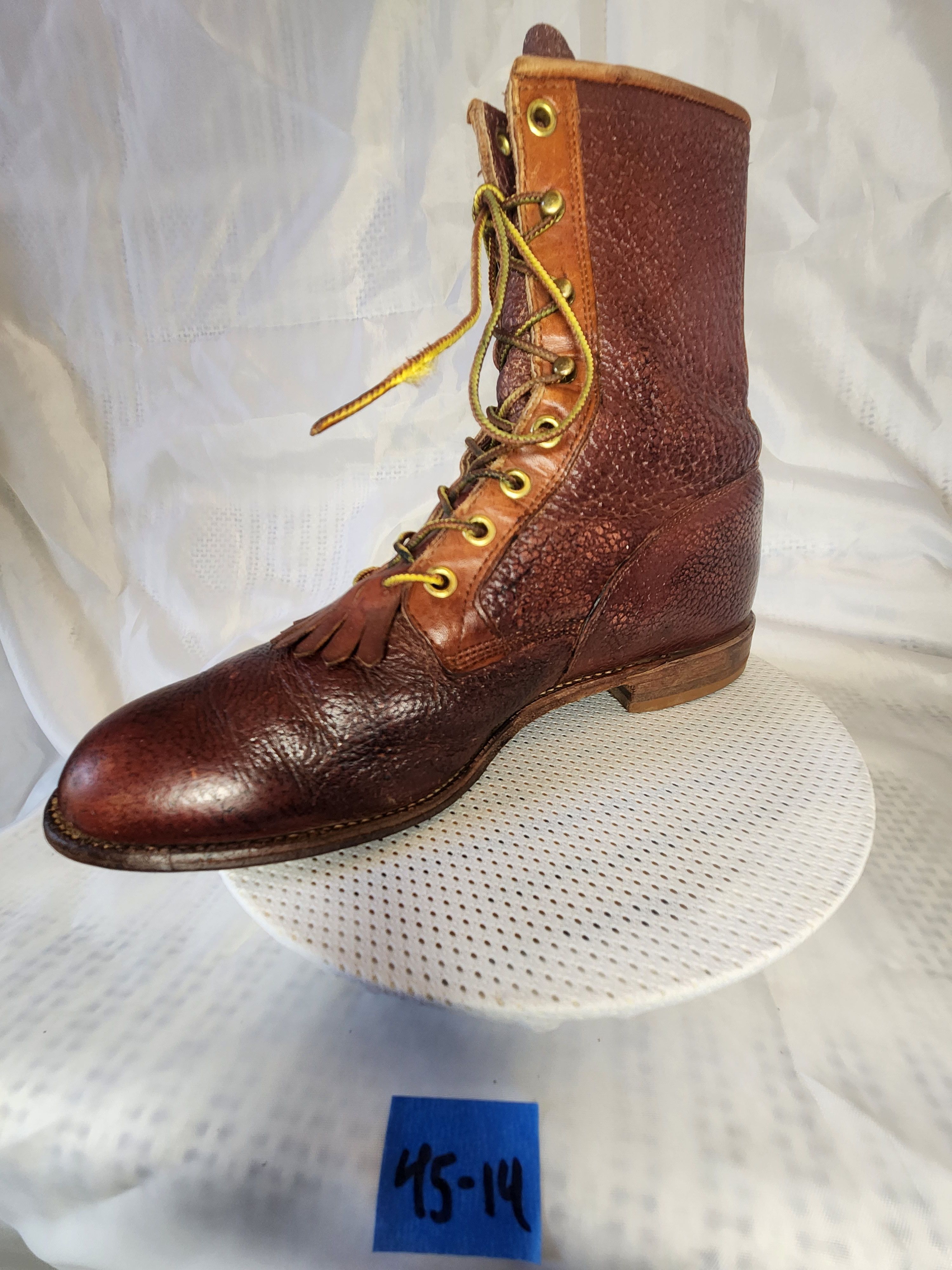 Justin Boots RARE LC539 PACKER LACES GRANNY Size US 8 / IT 38 - 9 Thumbnail