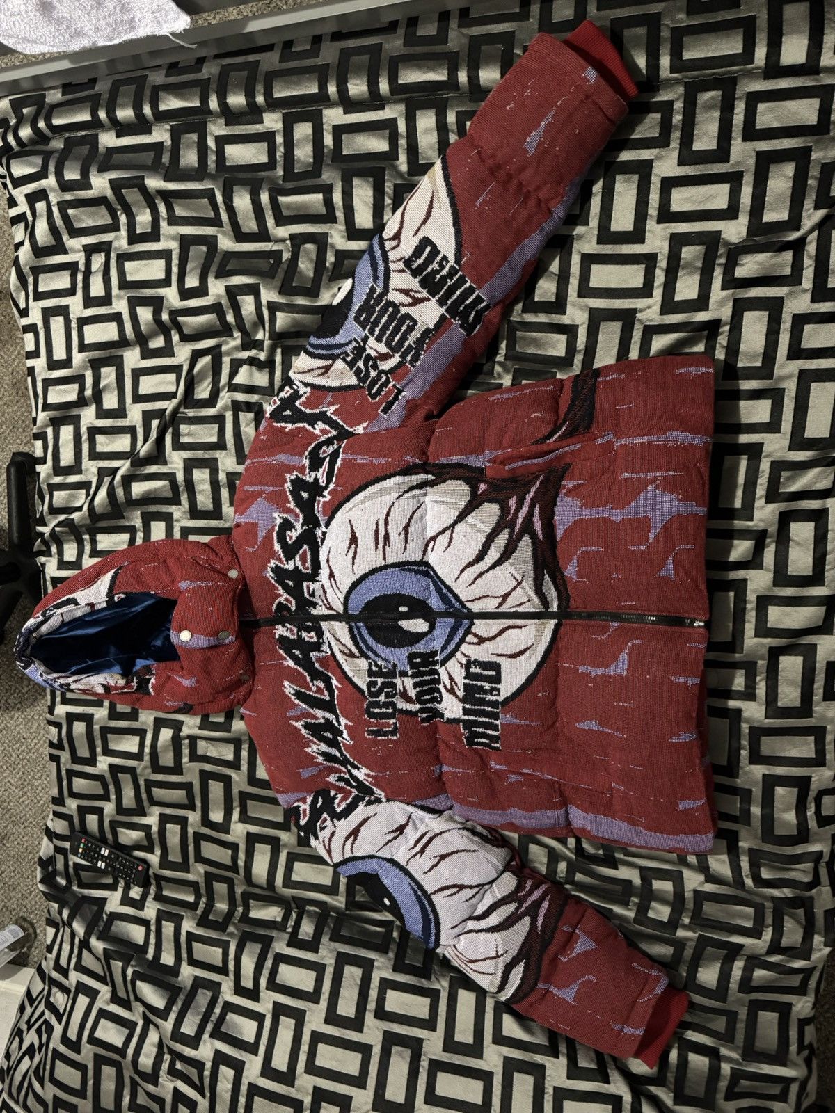 Valabasas Valabasas “IQ" RED TAPESTRY PUFFER JACKET Size US XL / EU 56 / 4 - 1 Thumbnail