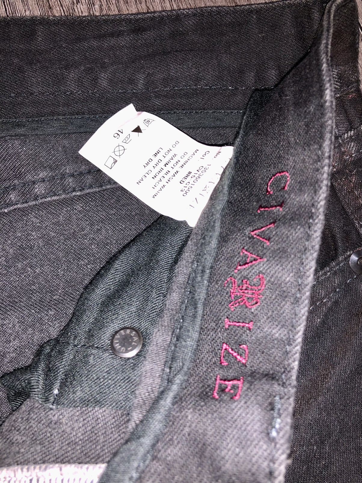 Other CIVARIZE BLACK WAX JEANS Size US 33 - 12 Thumbnail