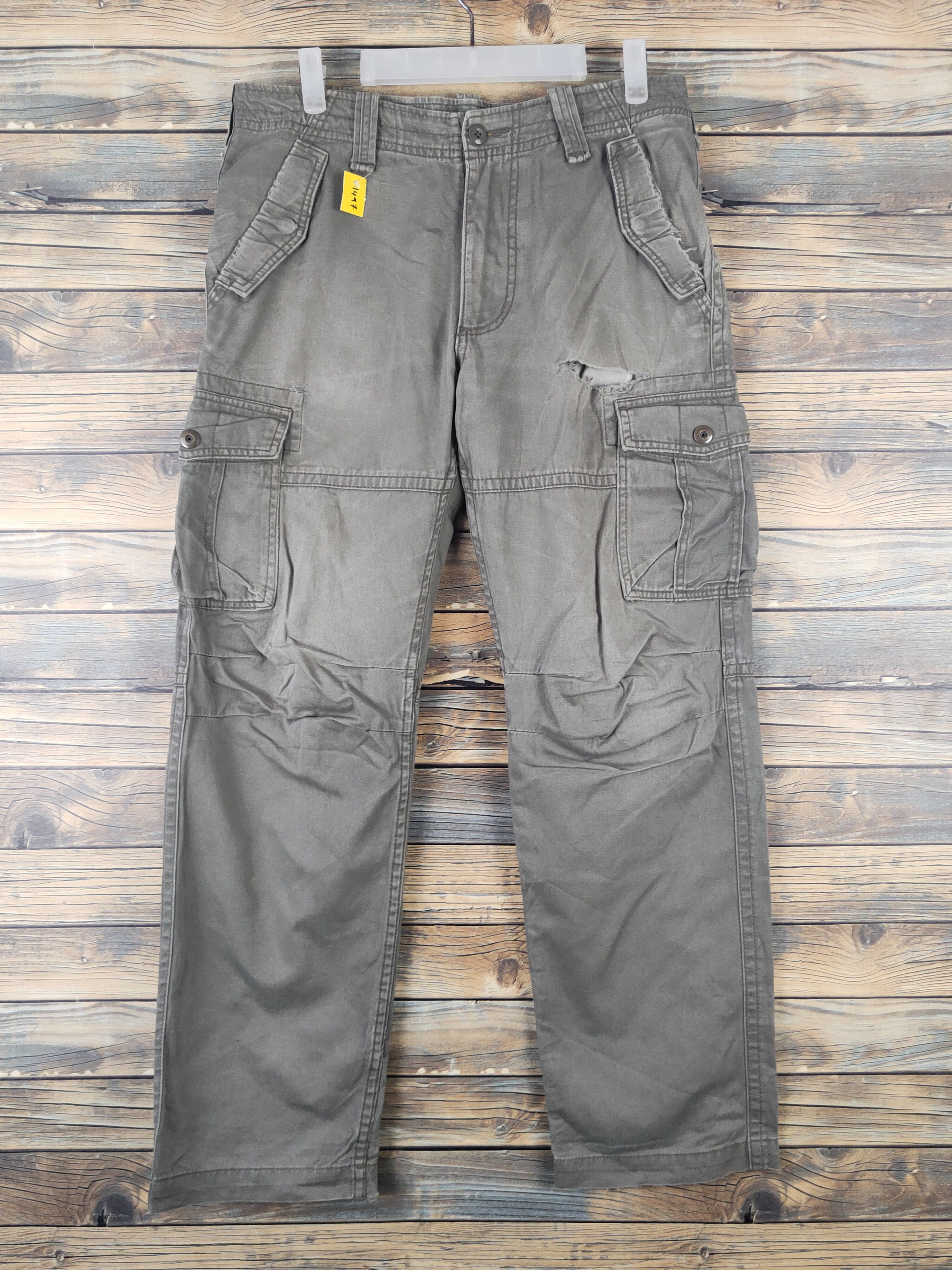 Japanese Brand DL Villand Olive Multipocket Tactical Cargo Pants #1497 Size US 32 / EU 48 - 1 Thumbnail