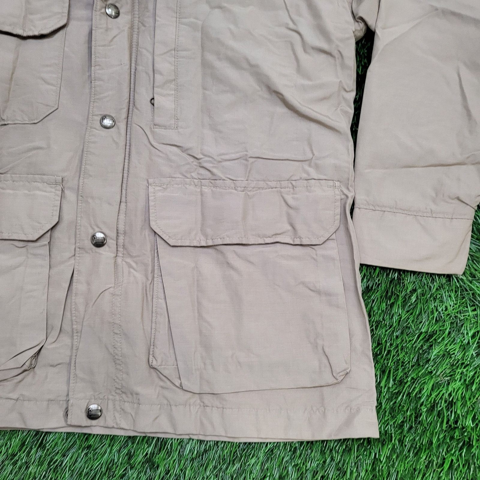 Vintage 90s Woolrich Parka Coat Jacket Women M/L 20x27 Beige
