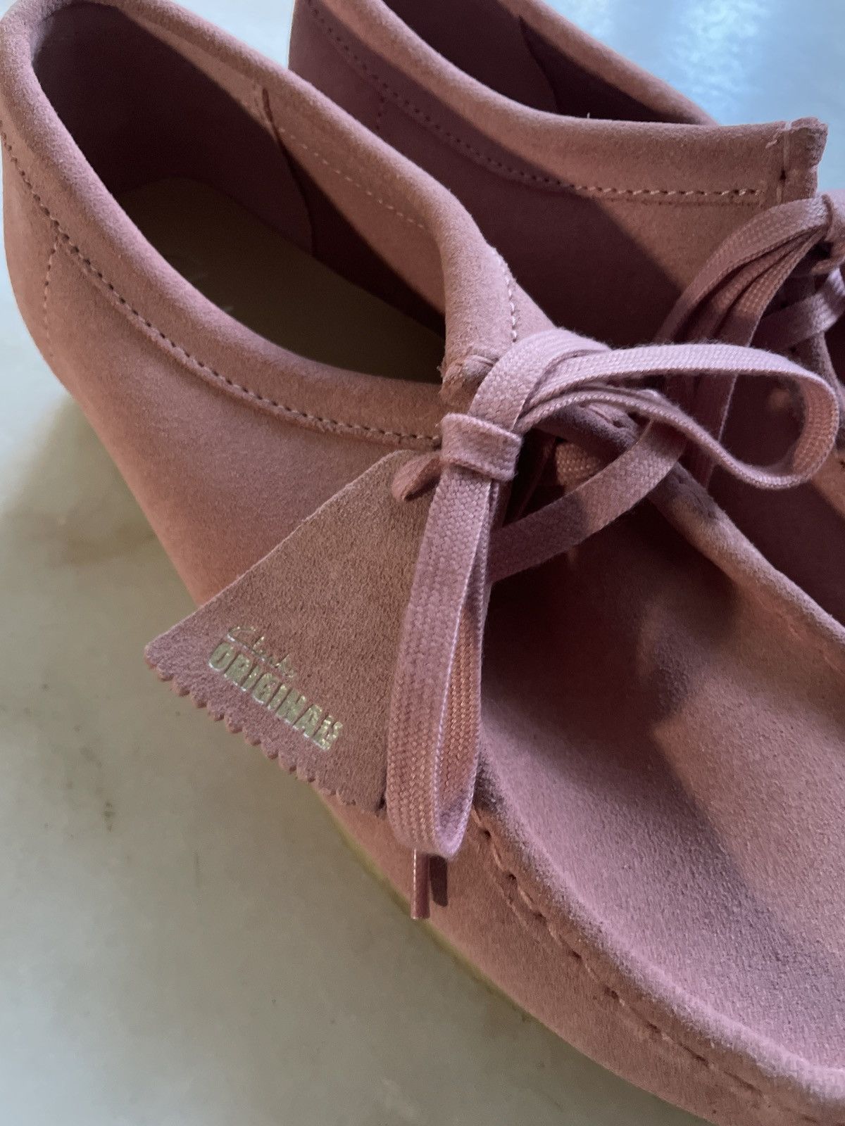 Clarks WALLABEE CLARKS ORIGINALS BLUSH PINK SUEDE SHOES Size US 9.5 / IT 39.5 - 5 Thumbnail
