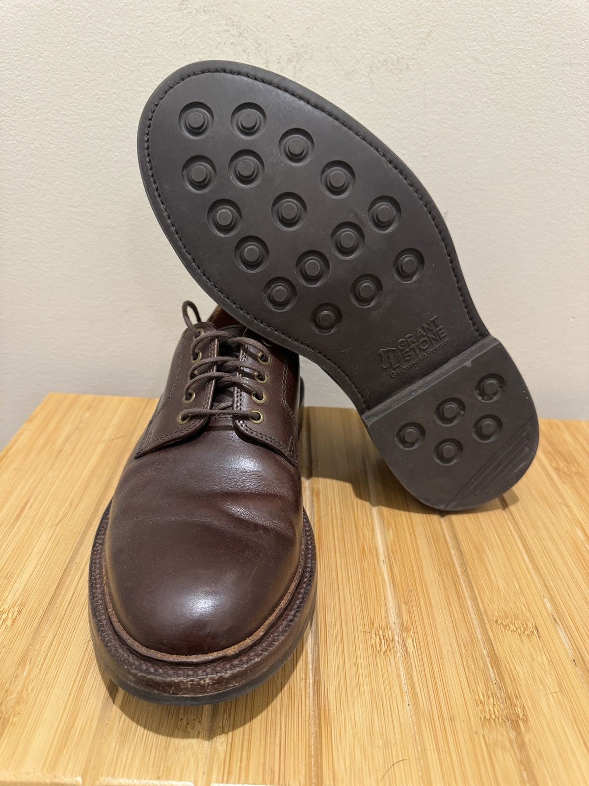 Grant Stone Grant Stone Country Derby Shoe Horween Brown CXL 6E Size US 6 / EU 39 - 6 Thumbnail