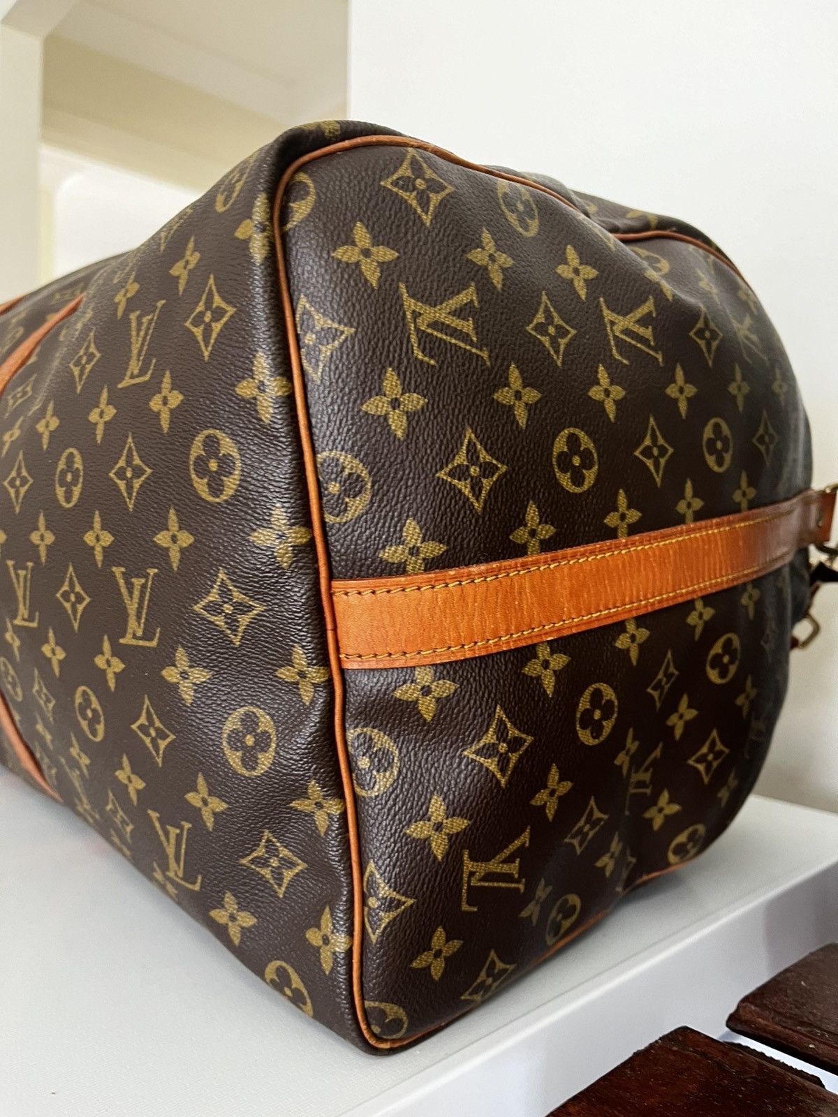 Louis Vuitton Authentic Louis Vuitton Keepall Bandouliere/Vintage/Brown Size ONE SIZE - 16 Thumbnail