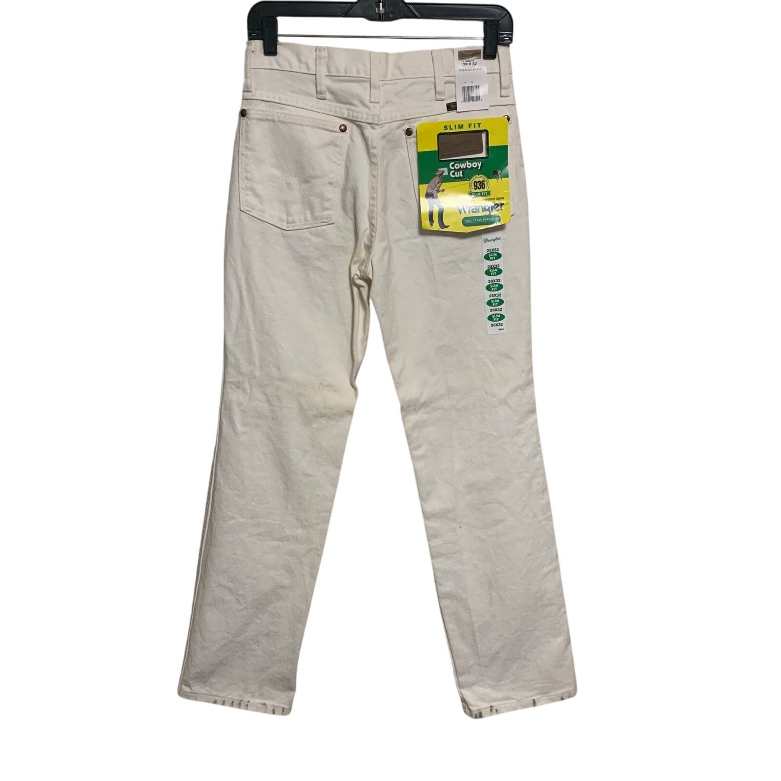 Wrangler NWT! Vintage Wrangler 936 Slim Fit Straight Leg Jeans 28x32 Size US 28 / EU 44 - 1 Thumbnail