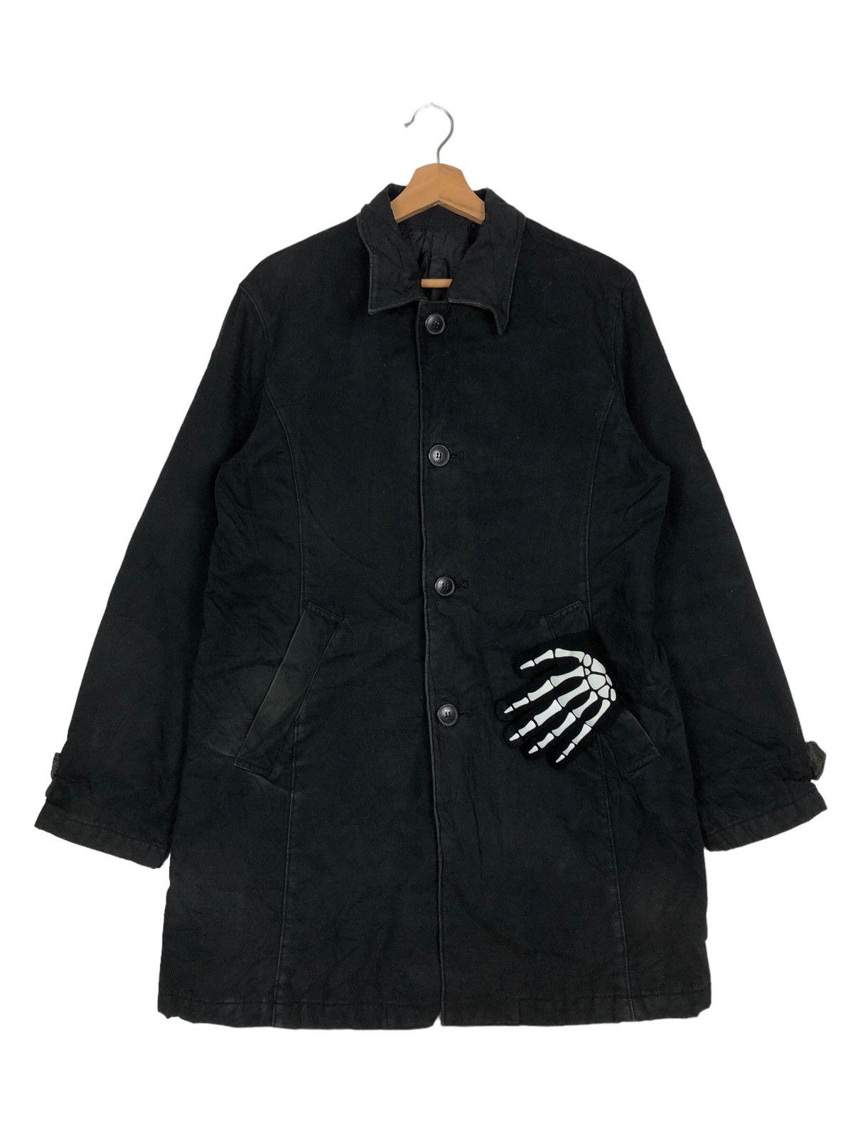 Hysteric Glamour 🔥Rich Black - Long Coats Jacket PPFM Japan Made Size US L / EU 52-54 / 3 - 1 Thumbnail