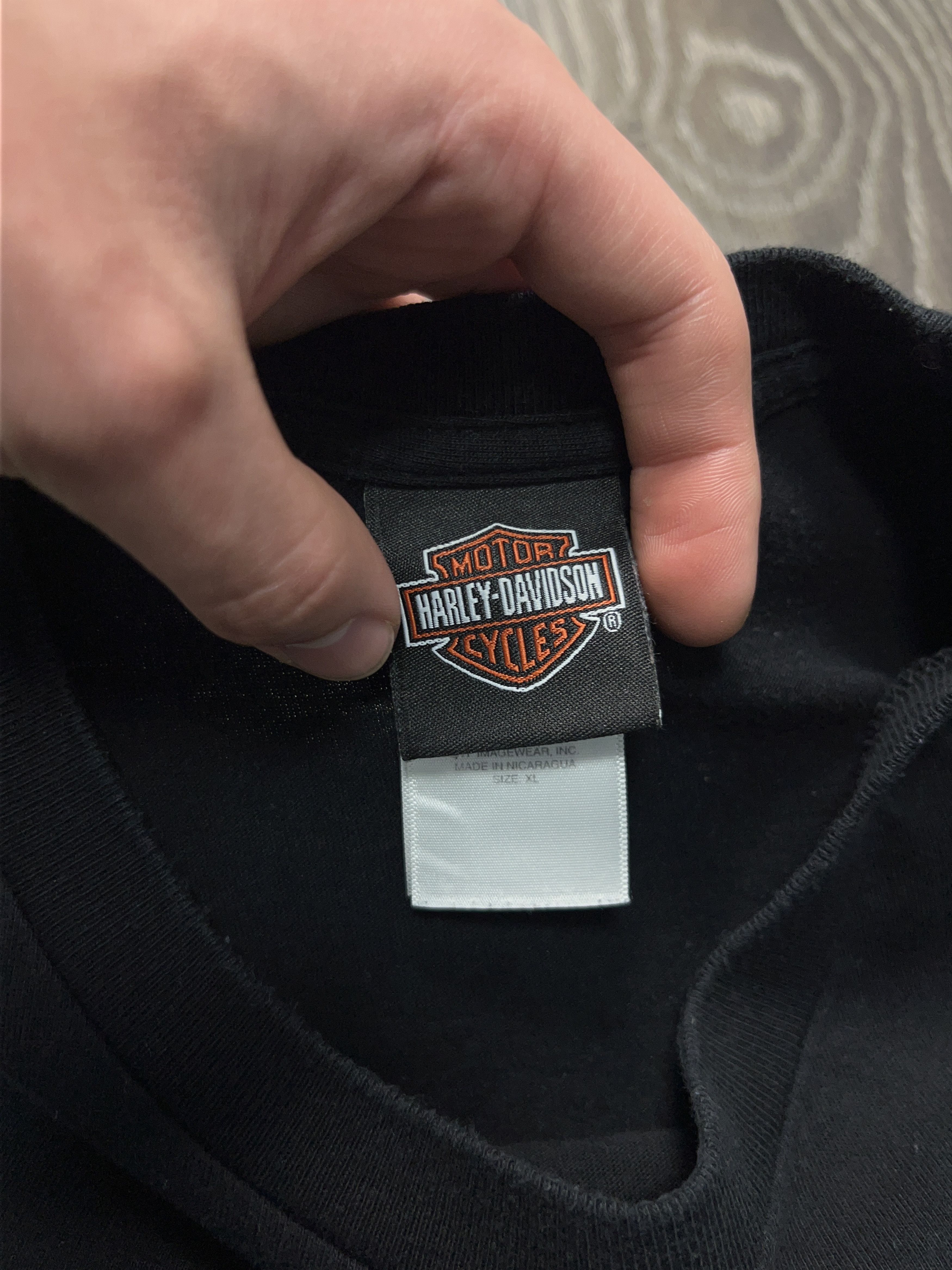 Harley Davidson Warr's London England Motorcycles Biker T Shirt Big Logo Size US XL / EU 56 / 4 - 3 Thumbnail