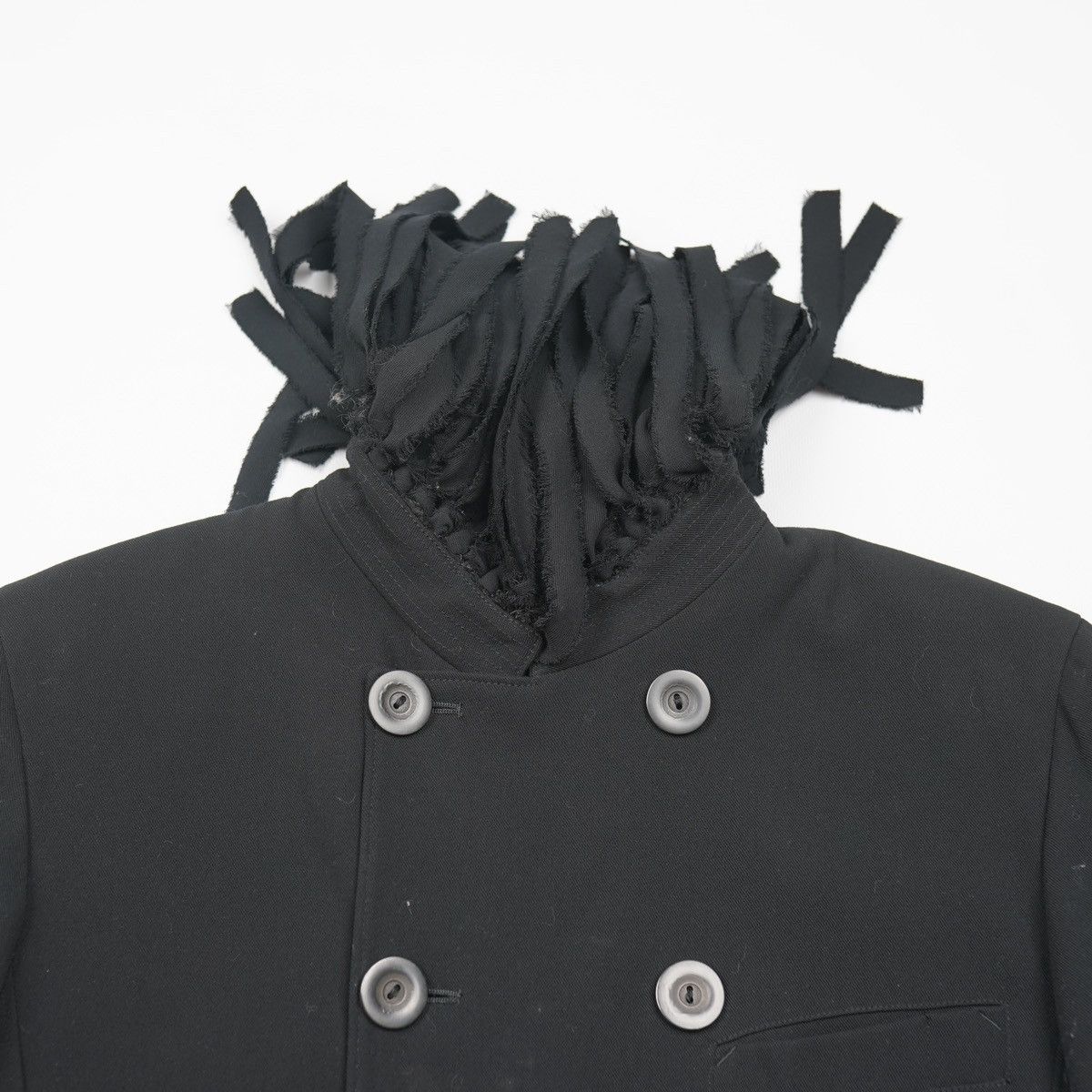 Jean Paul Gaultier Jean Paul Gaultier Wool Fringe Double Breasted Coat Jacket Size M / US 6-8 / IT 42-44 - 15 Thumbnail