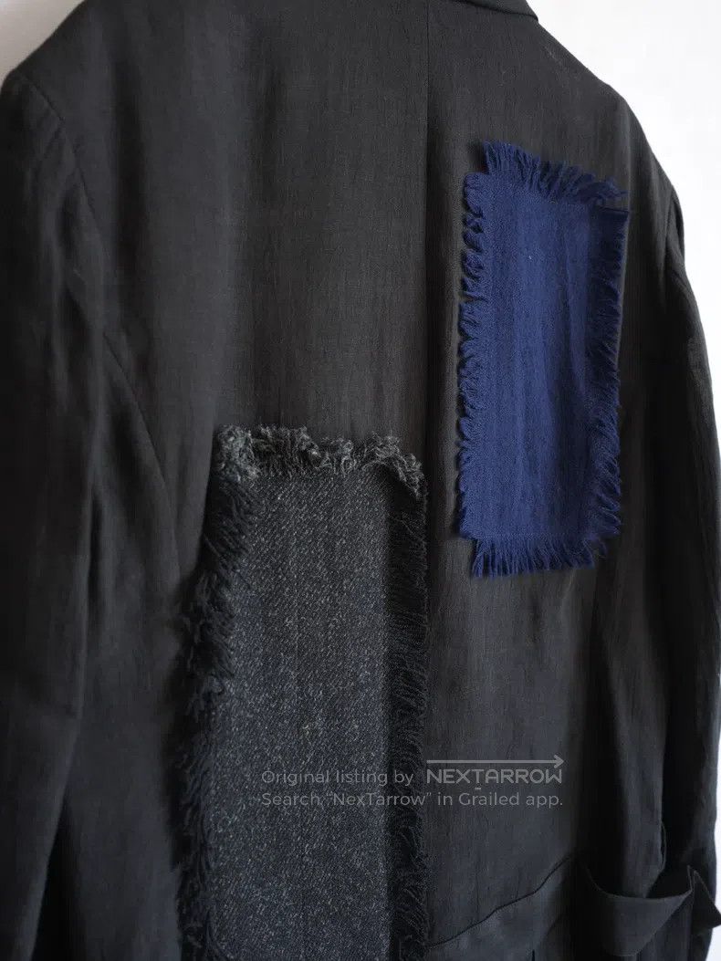 Yohji Yamamoto Yohji Yamamoto Patchwork Pleated Tail Jacket Size US L / EU 52-54 / 3 - 6 Thumbnail