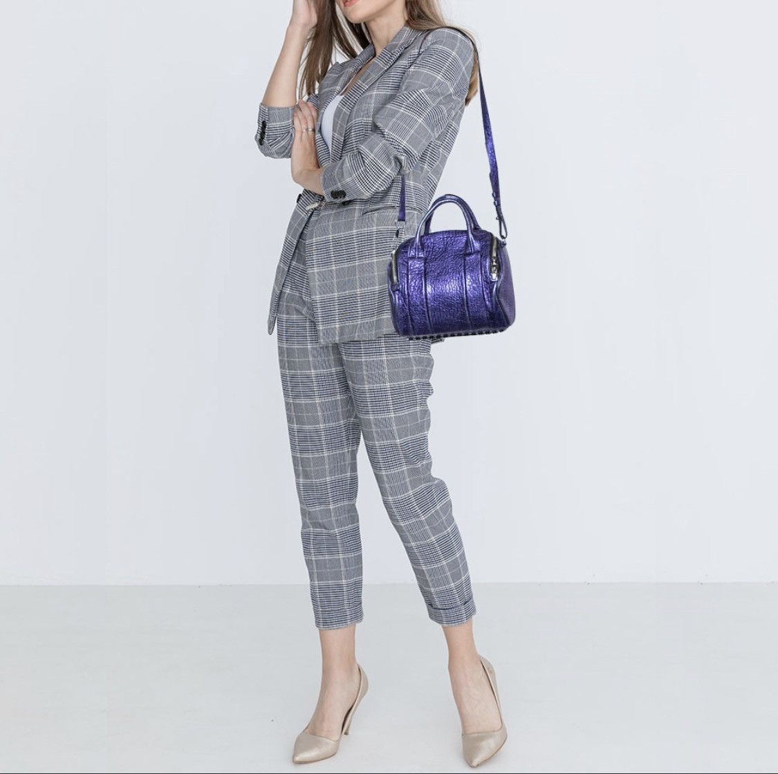 Alexander Wang Alexander Wang Metallic purple rockie leather purse Size ONE SIZE - 8 Thumbnail