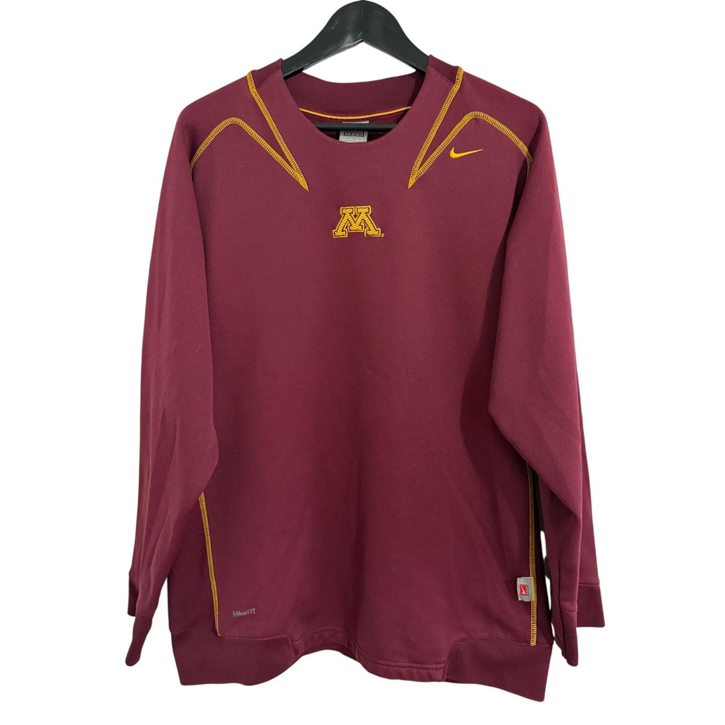 Nike University of Minnesota Gophers NikeFit Sweatshirt Size M Size US M / EU 48-50 / 2 - 1 Thumbnail