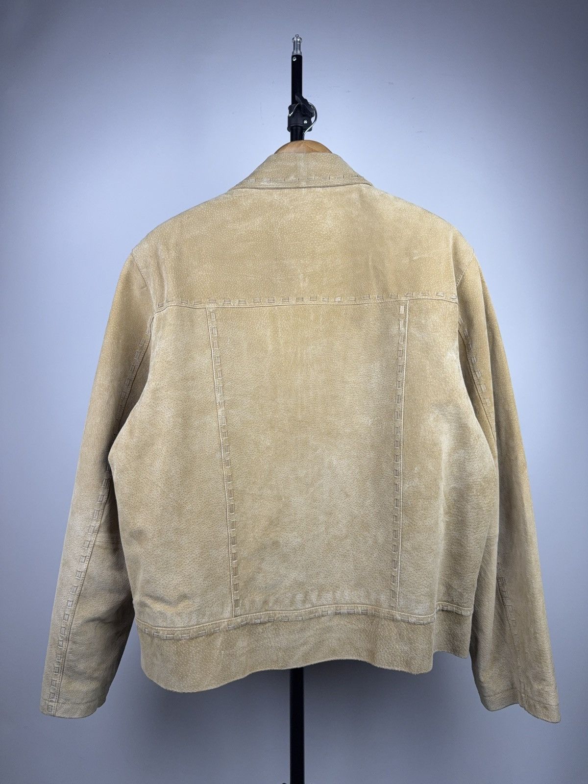 Vintage Vintage 90s Avant Garde Leather Biker MOTO Y2K Jacket Size US M / EU 48-50 / 2 - 13 Thumbnail