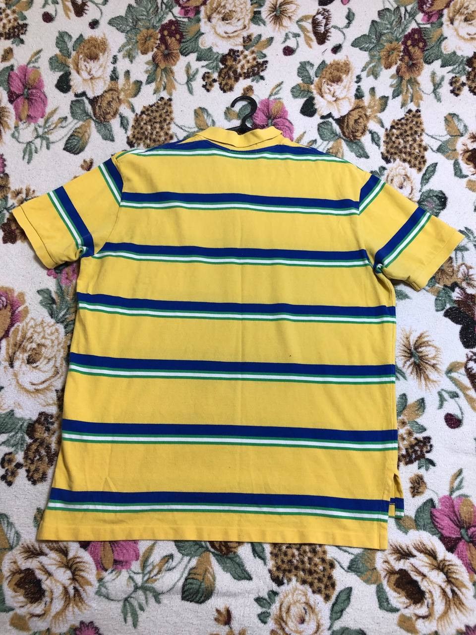 Polo Ralph Lauren Polo Ralph Lauren Yellow Stripe Cotton Polo Men's Size US XL / EU 56 / 4 - 4 Thumbnail