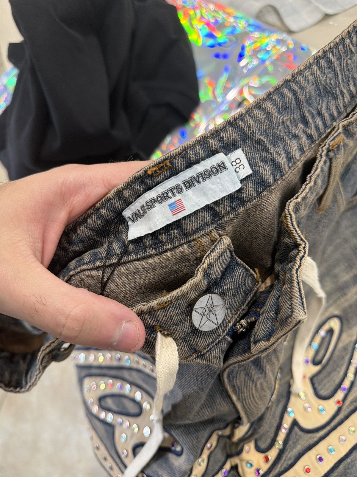 Vale Vale Forever Skittles Jorts – Black/Cream Logo 38 New Size US 38 / EU 54 - 8 Thumbnail