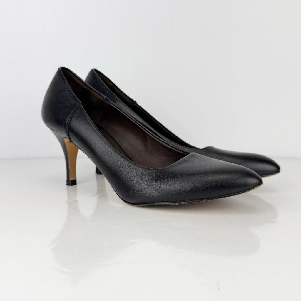 Filippa K FILIPPA K Leather Pointed Toes Black Stilettos Pumps Size 38 Size US 8 / IT 38 - 2 Thumbnail