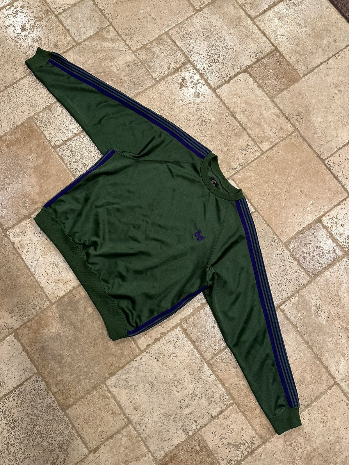 Needles Needles Smooth Polyester Logo Track Striped Green Crewneck Size US M / EU 48-50 / 2 - 5 Thumbnail