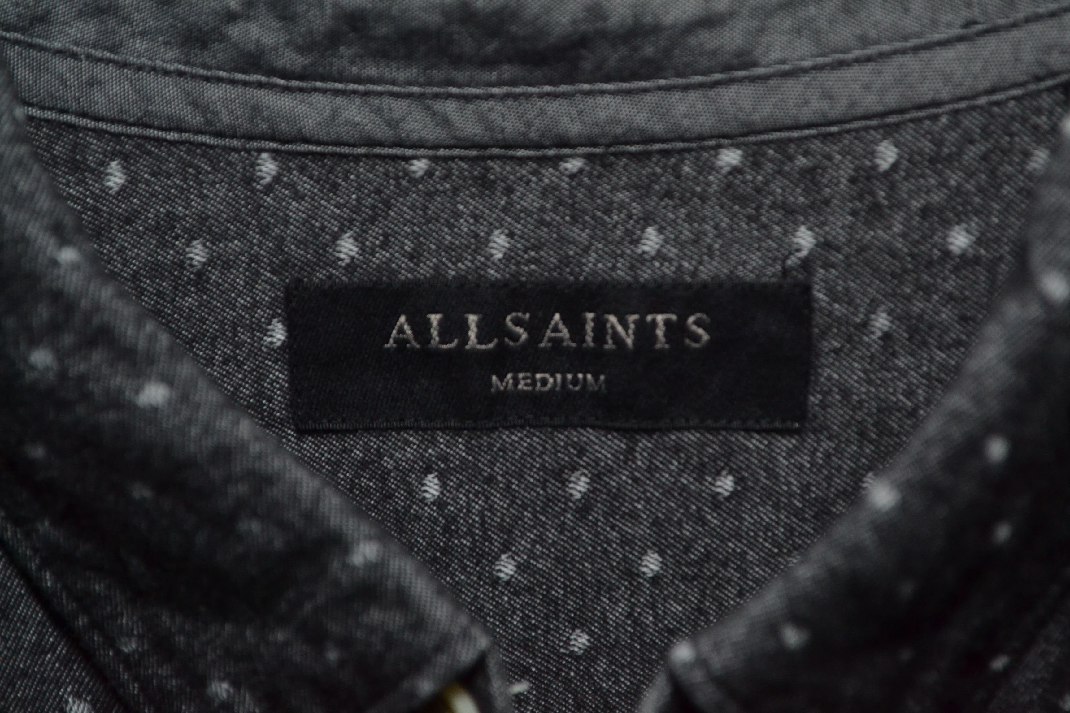 Allsaints AllSaints Cresco LS Polka Dot Flannel Cotton Shirt Size M Size US M / EU 48-50 / 2 - 3 Thumbnail