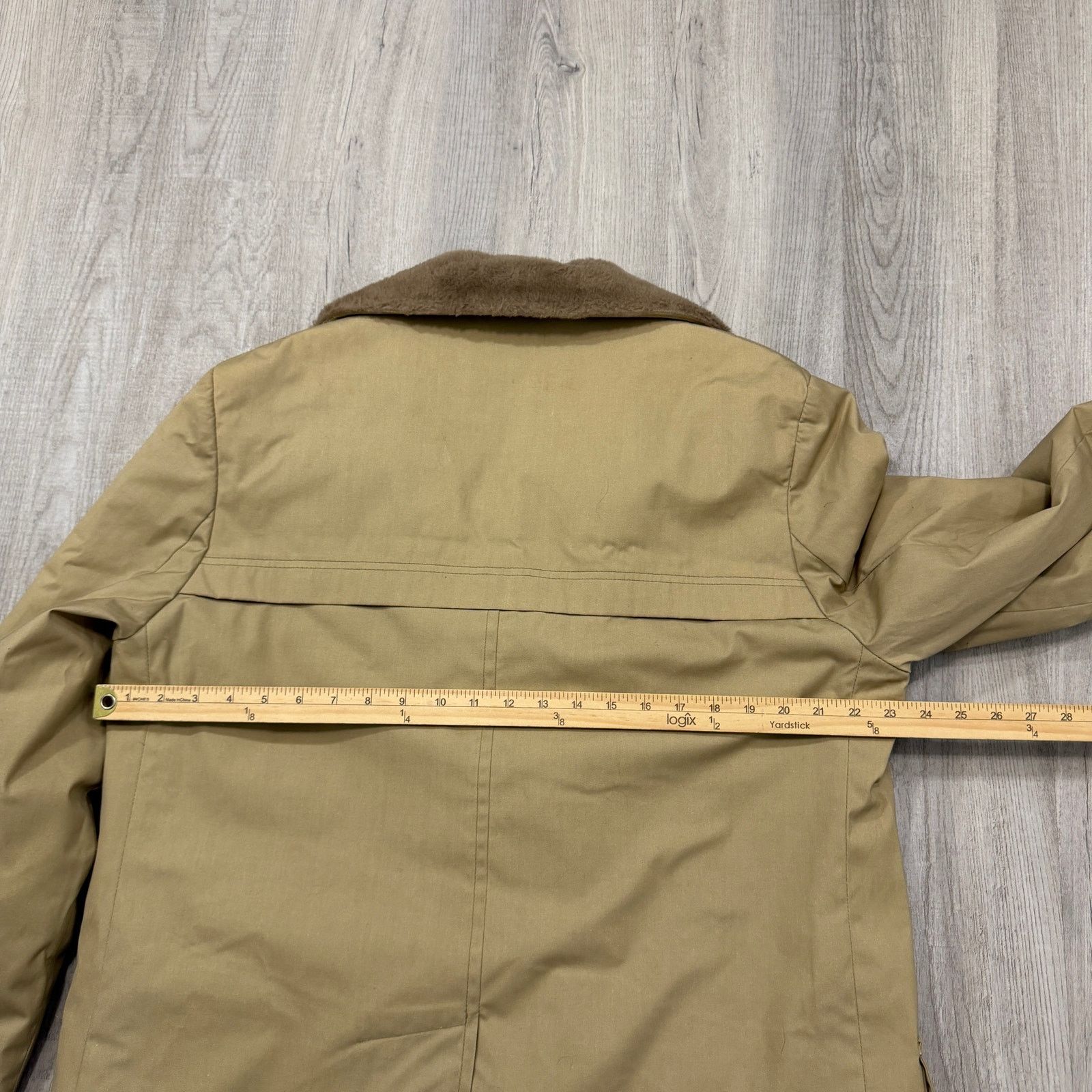 Vintage Vintage Woolrich Jacket Men's 40 Tan Faux Fur Lined Collar Size US L / EU 52-54 / 3 - 11 Thumbnail