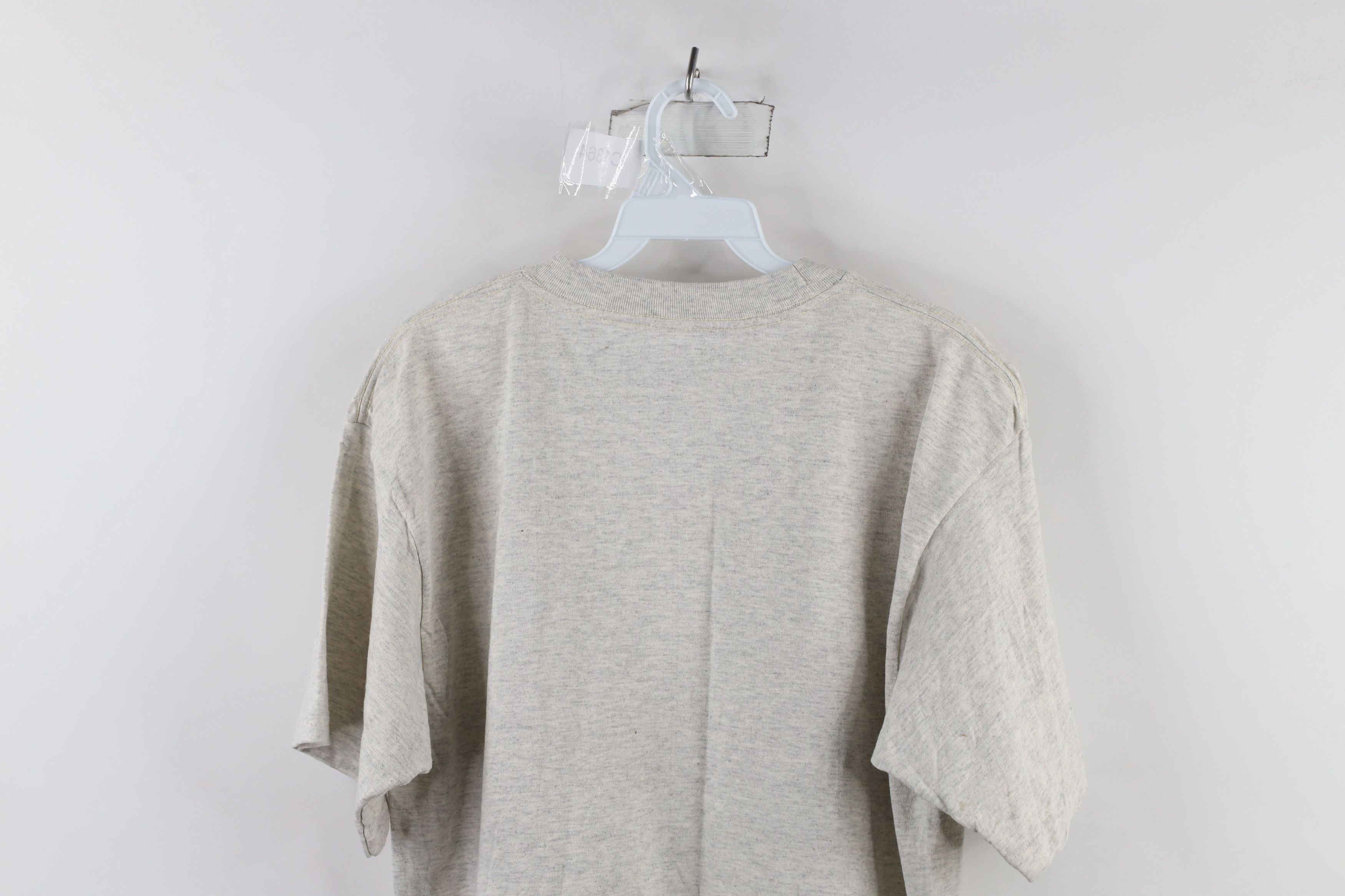Vintage Vintage 90s Streetwear Cotton T-Shirt Heather Gray USA Size US L / EU 52-54 / 3 - 8 Thumbnail