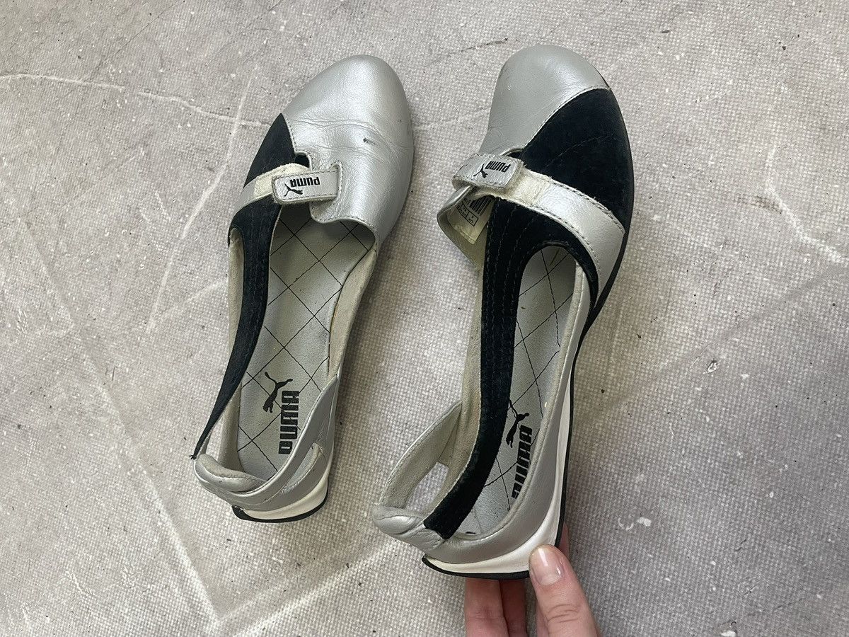 Puma Puma ballet style slip on flats y2k tech minimal silver Size US 7 / IT 37 - 6 Thumbnail