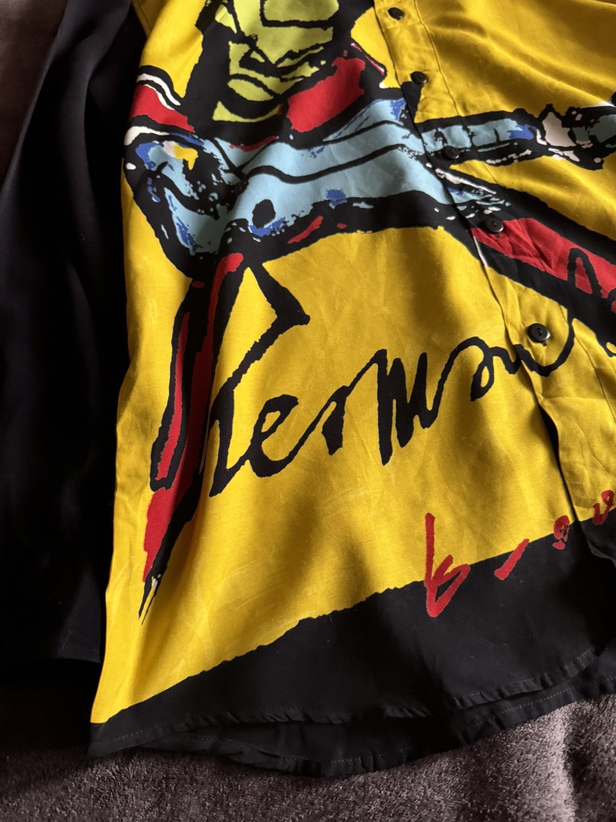 Japanese Brand Herman Brood vintage 1994 Guitarman blouse shirt Merch Size US XL / EU 56 / 4 - 4 Thumbnail