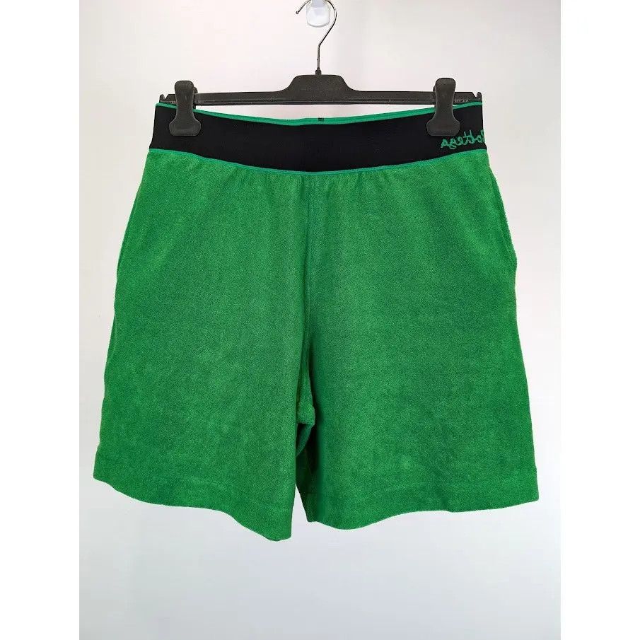 Bottega Veneta o1tko11025 Toweling Easy Shorts in Green/Black Size US 32 / EU 48 - 2 Thumbnail