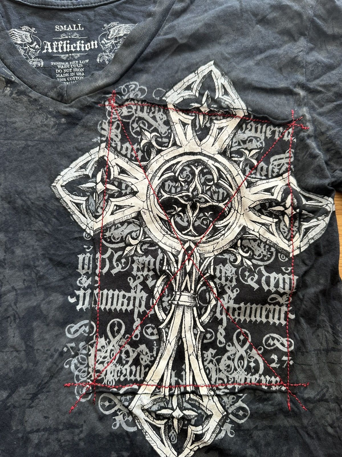 Affliction Crazy Y2K Affliction Wings Cyber Grunge Punk White Tee Size US S / EU 44-46 / 1 - 7 Thumbnail