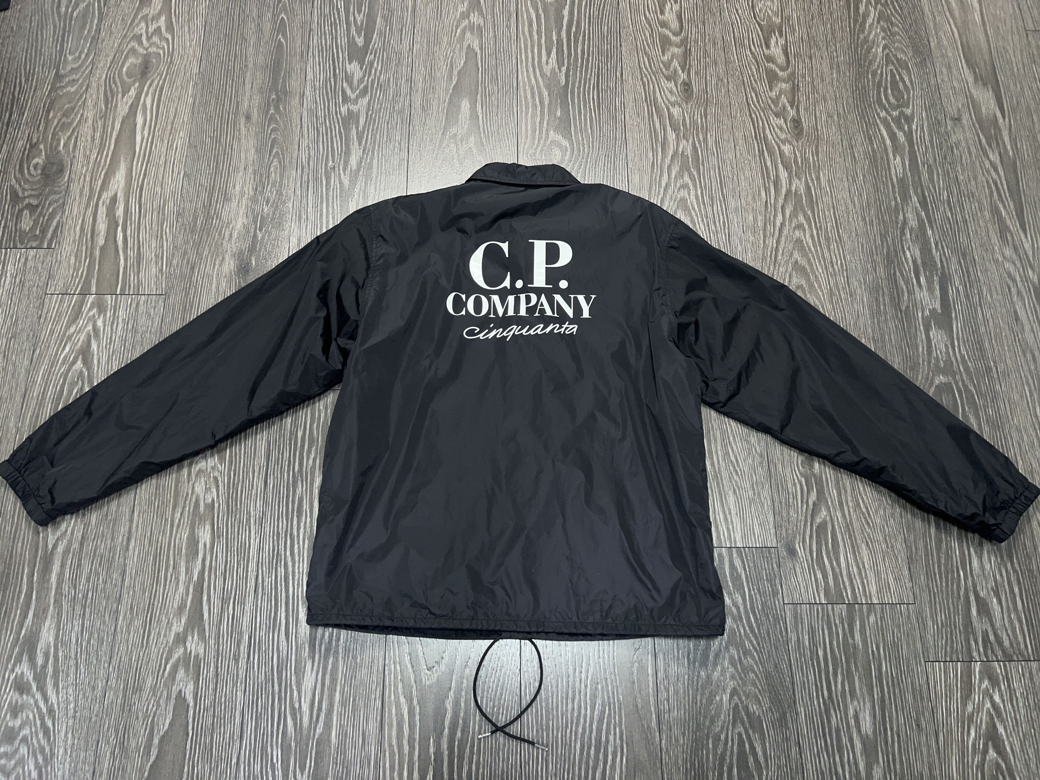 Mens Cinquanta Nylon Spellout Coach Jacket Bomber Big Logo