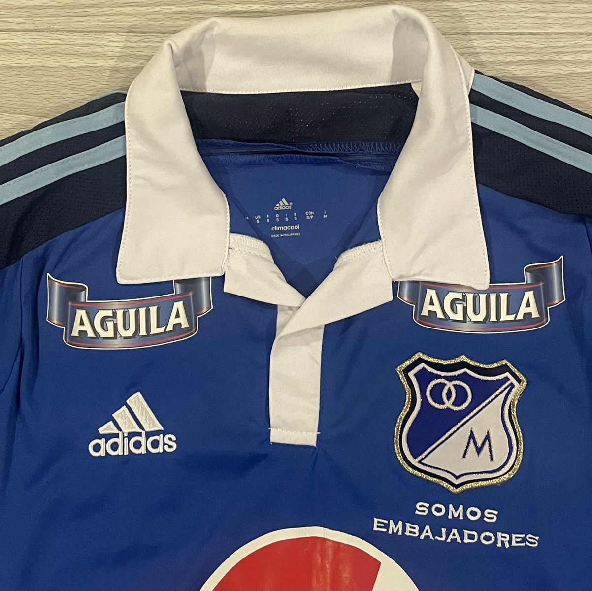 Adidas Adidas 2013 Millonarios Colombia Soccer Jersey Men’s Small Size US S / EU 44-46 / 1 - 2 Thumbnail