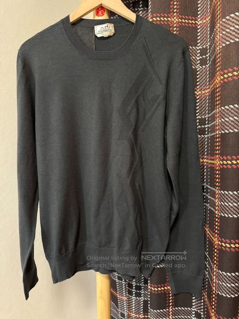 Hermes Hermes Cashmere sweater, 60% cashmere +40% cotton Size US L / EU 52-54 / 3 - 1 Thumbnail