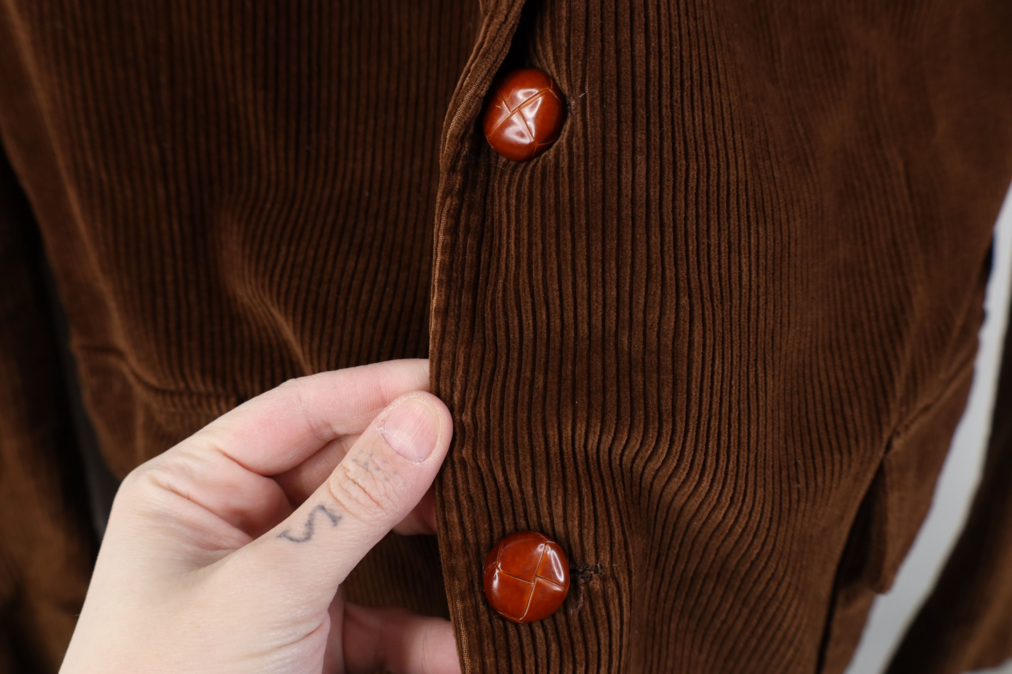 Vintage Vintage 70s Streetwear Suit Coat Blazer Jacket Brown Size US XXL / EU 58 / 5 - 4 Thumbnail