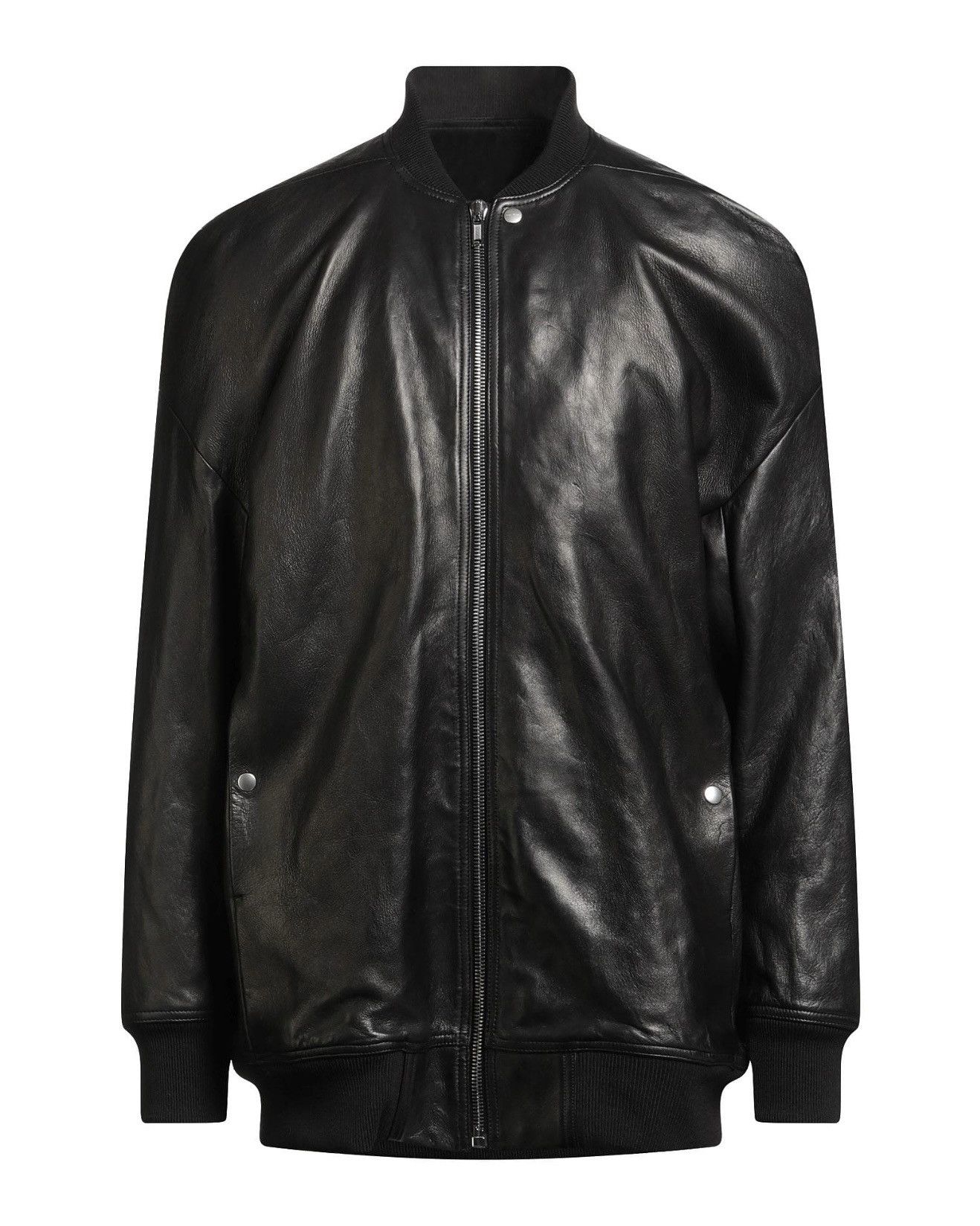 Rick Owens Rick Owens Jumbo Peter Lambskin Leather Flight Jacket 48/M Size US M / EU 48-50 / 2 - 1 Thumbnail
