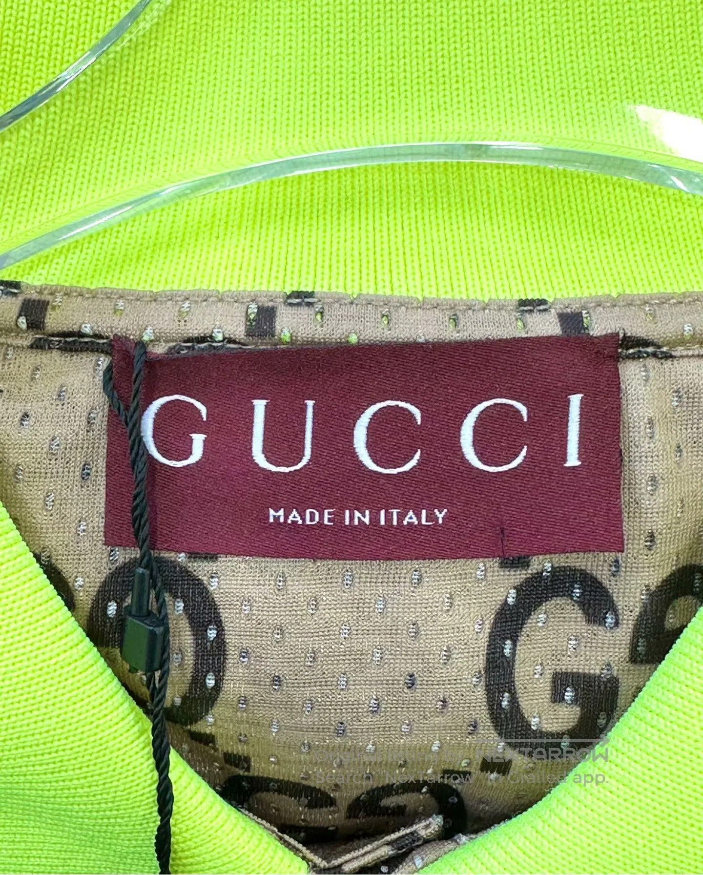 Gucci Guicci Brown Monogrammed Distressed Short Sleeve Polo Shir Size US L / EU 52-54 / 3 - 3 Thumbnail
