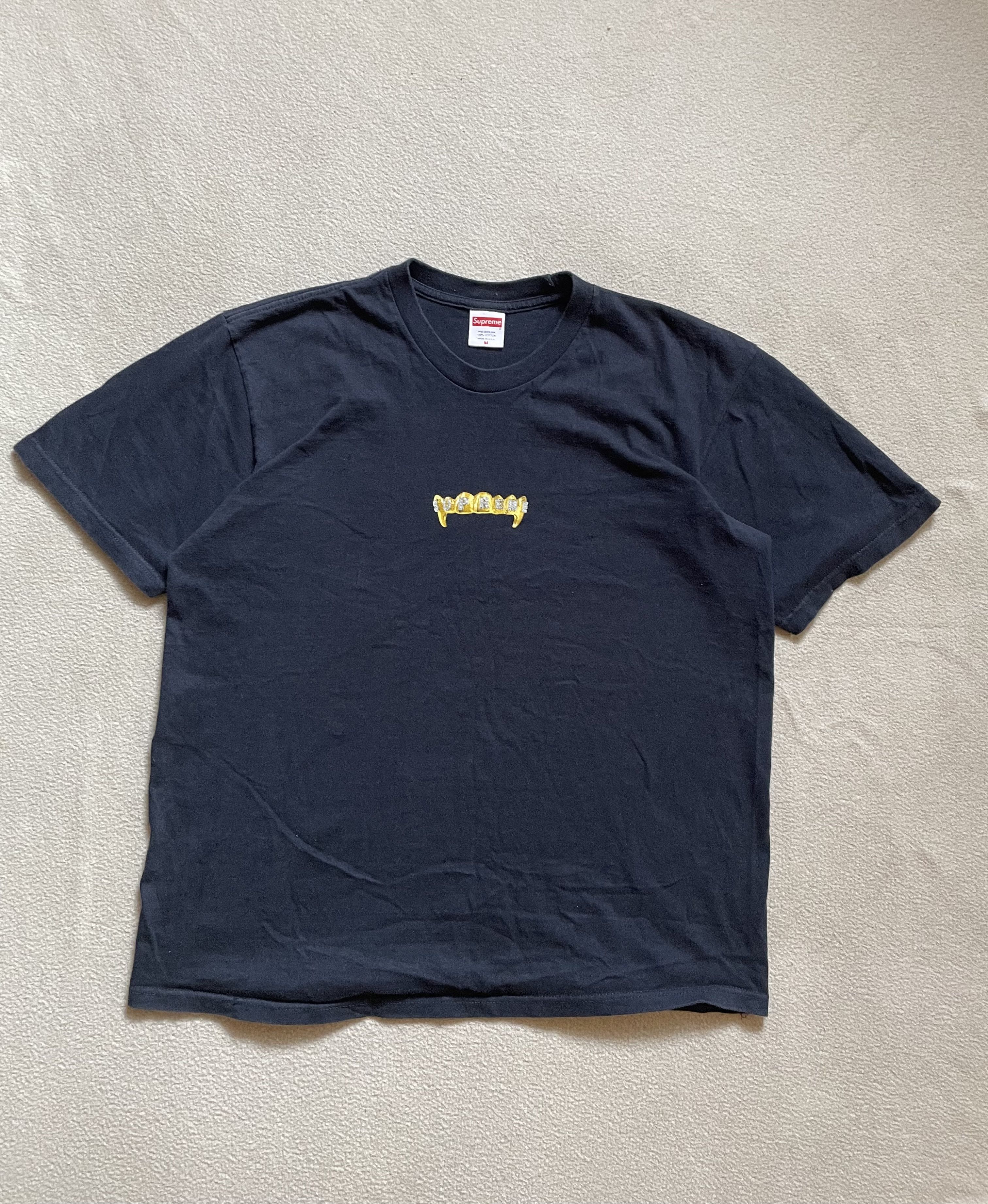 Supreme Supreme Gold Grillz T shirt Boxy Fit | SS19 | M-L size Size US M / EU 48-50 / 2 - 2 Thumbnail