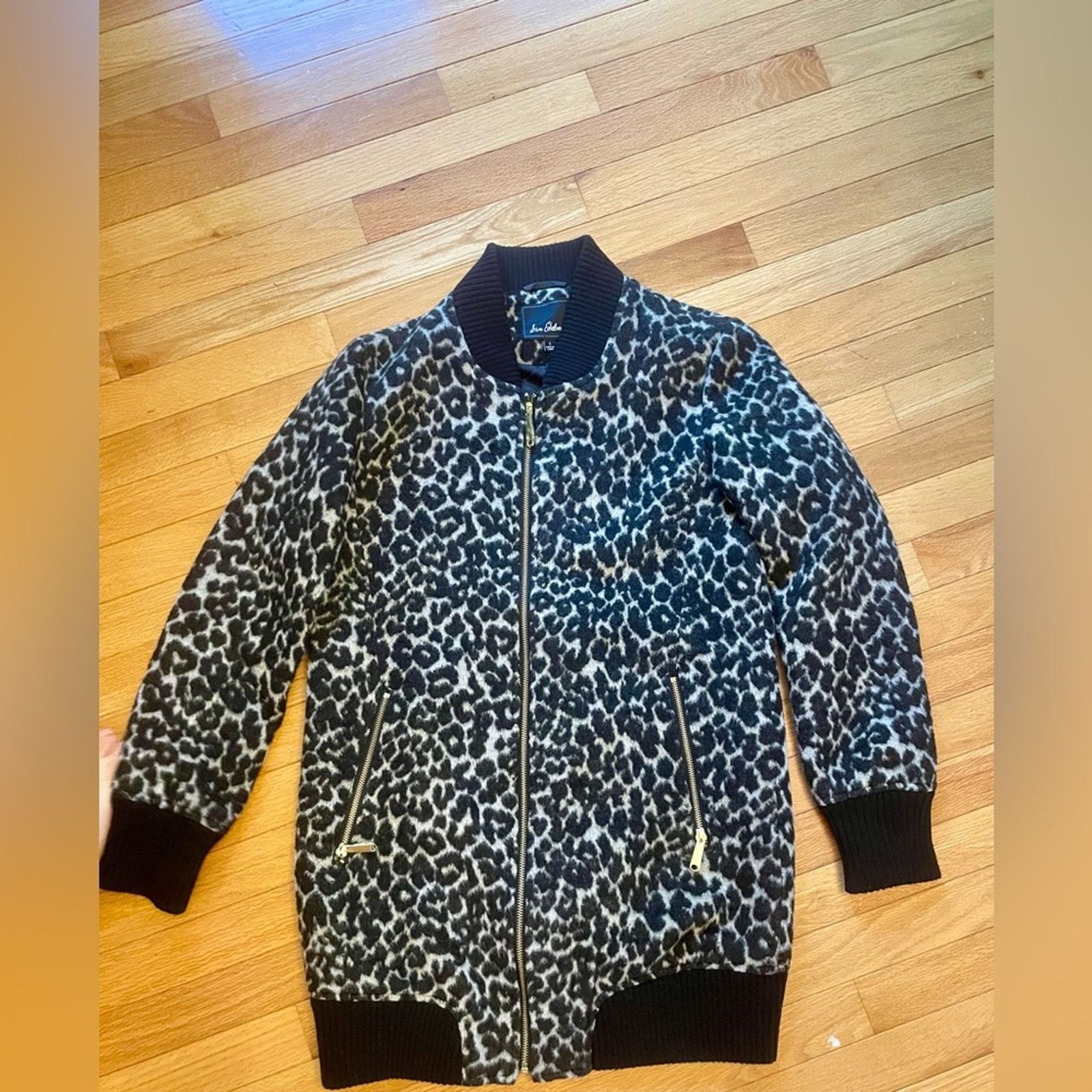 Sam Edelman Sam Edelman Black and White Leopard Jacket Size S / US 4 / IT 40 - 1 Thumbnail
