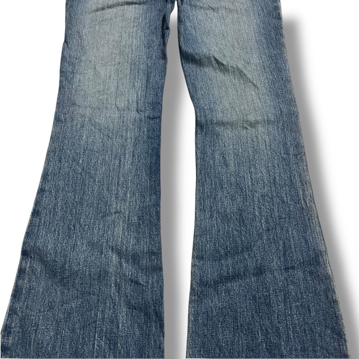 If Six Was Nine × Japanese Brand × Le Grande Bleu (L.G.B.) FLARE🔥 SPICE RICHE WASHED BLUE DENIM PANT Size 29" - 15 Thumbnail