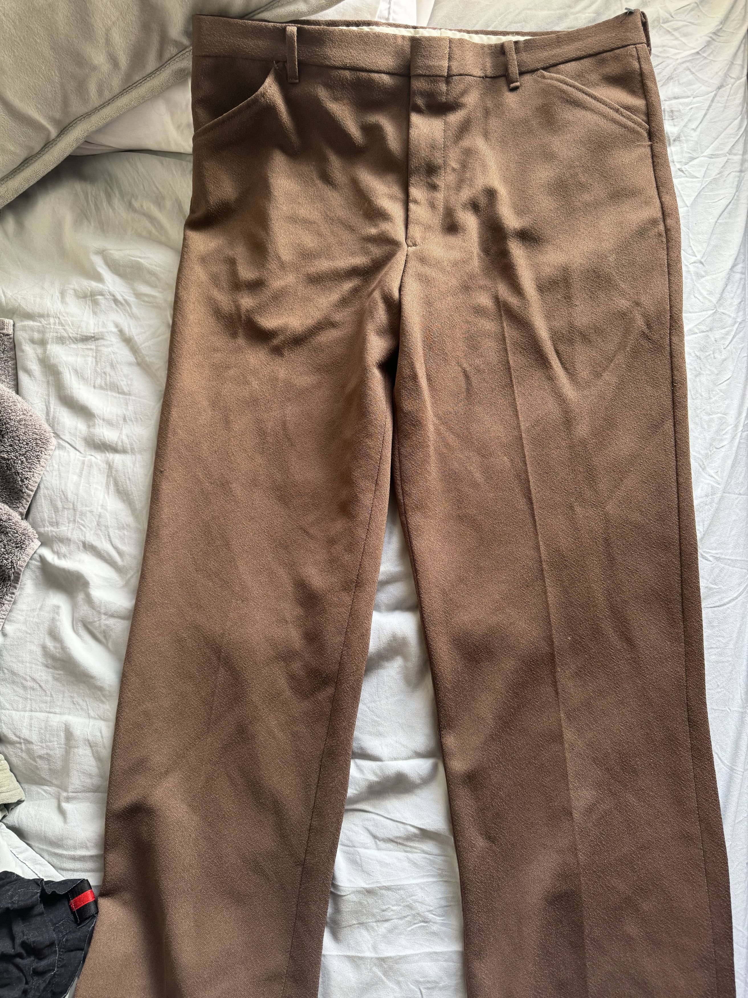 Vintage Vintage brown pants Size US 30 / EU 46 - 1 Thumbnail