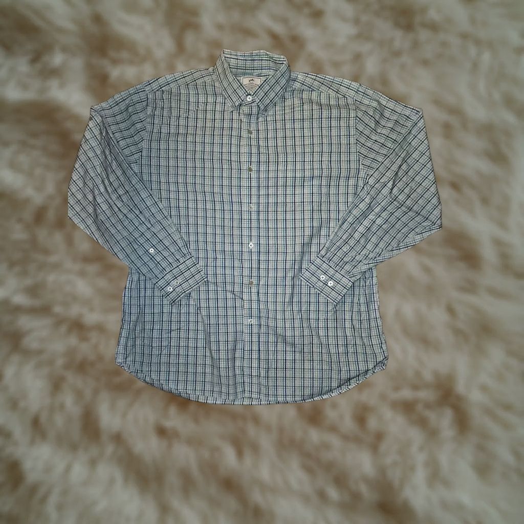 Southern Tide Southern Tide Button-Down Shirt XL Classic Fit Long Sleeve Plaid Check Blue Mens Button-Up Collared 52 in Chest Regular Colorful Preppy Size US XL / EU 56 / 4 - 1 Thumbnail