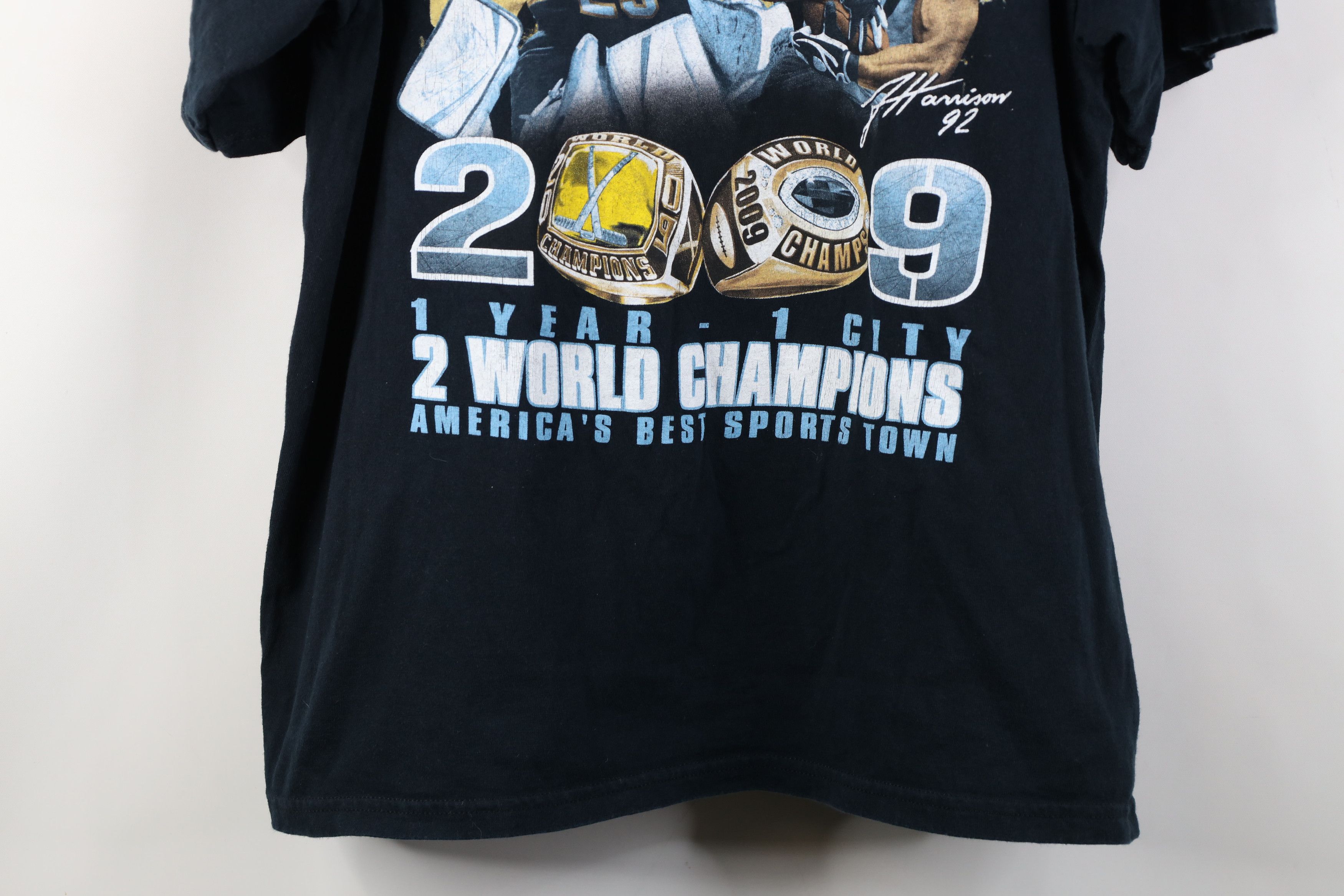 Vintage Vintage Y2K 2009 Pittsburgh Steelers Penguins World T-Shirt Size US XL / EU 56 / 4 - 3 Thumbnail