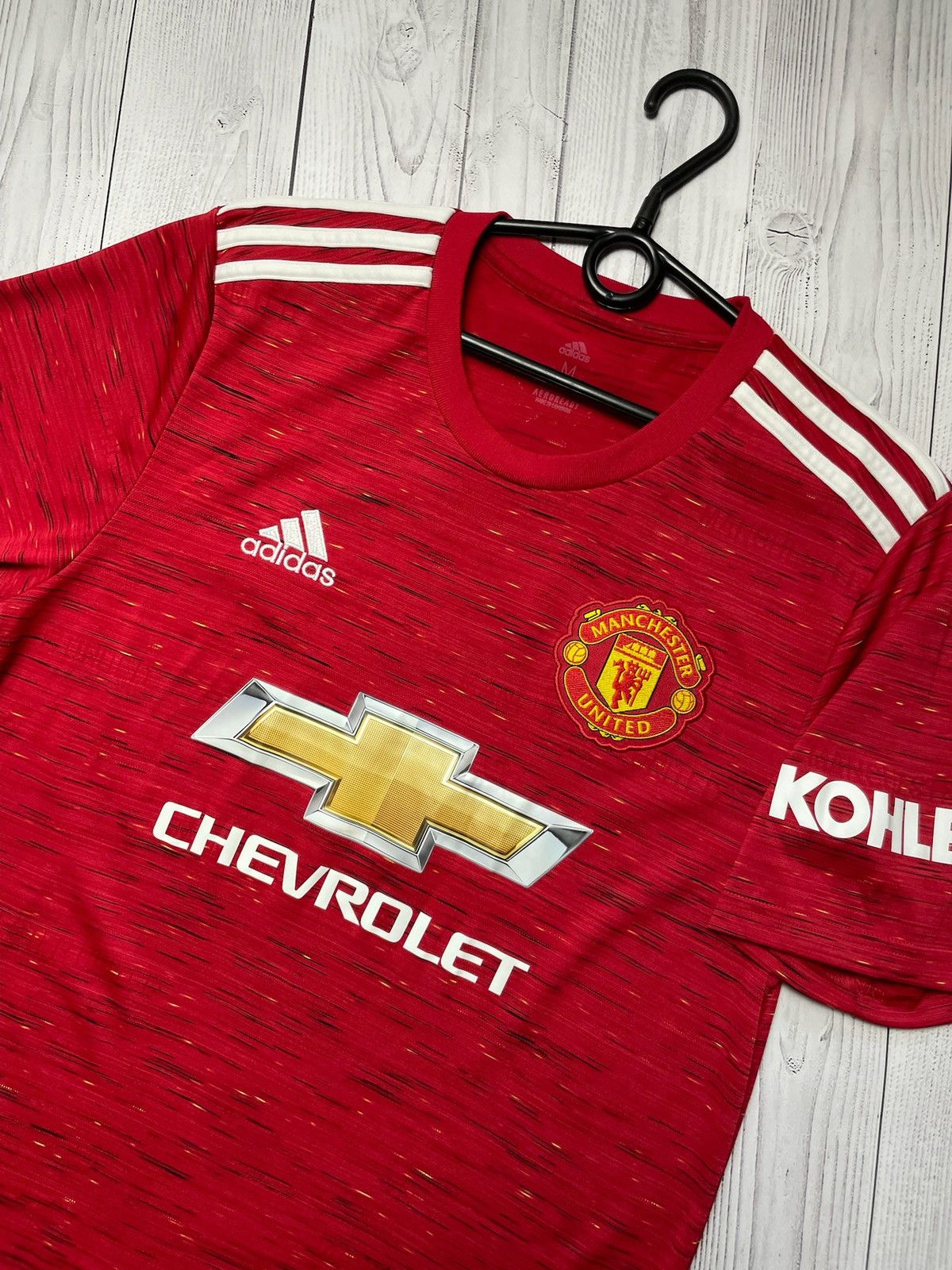 Adidas Manchester United adidas soccer jersey size M red logo Size US M / EU 48-50 / 2 - 2 Thumbnail