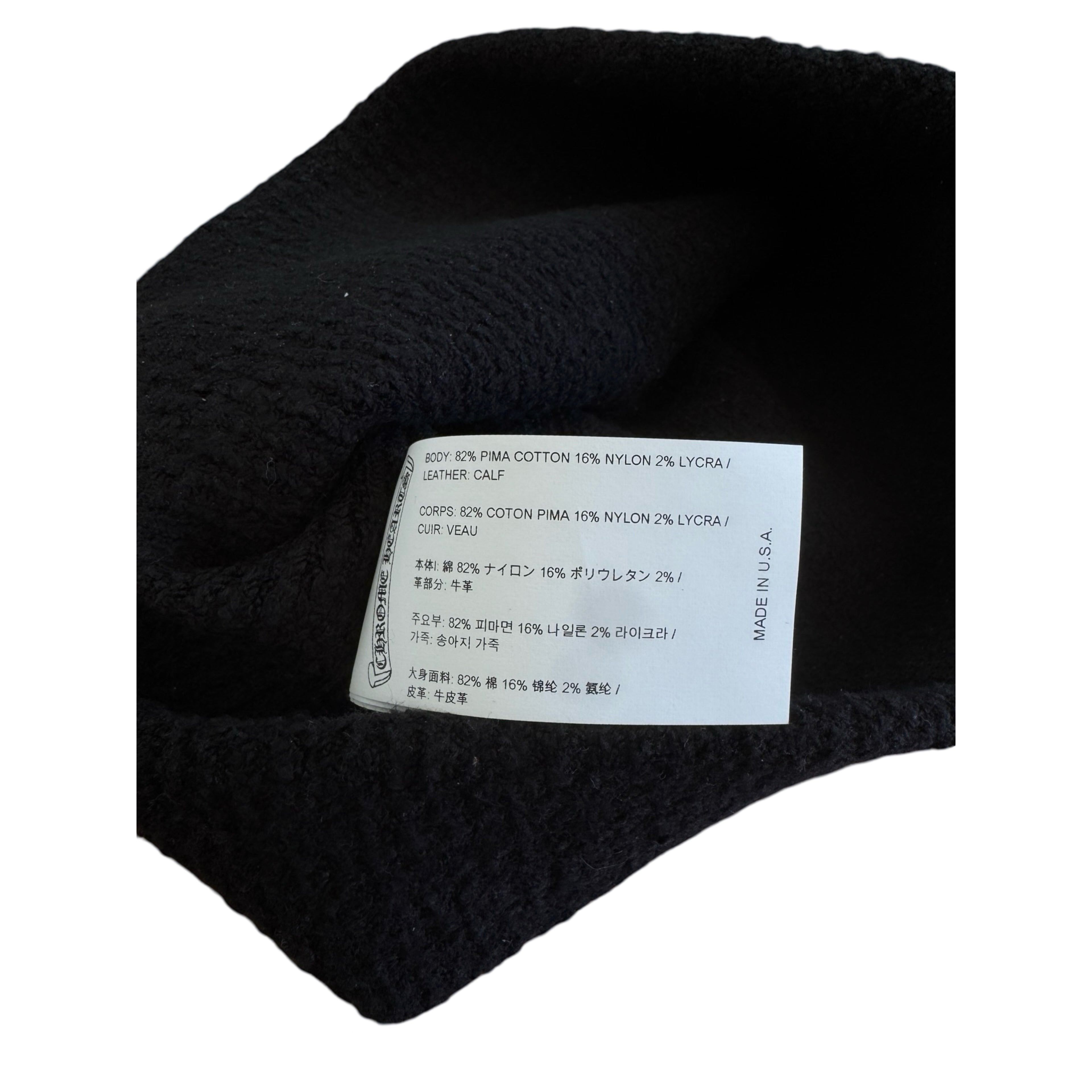 Chrome Hearts CH Pony Hair Patch Beanie Size ONE SIZE - 3 Thumbnail
