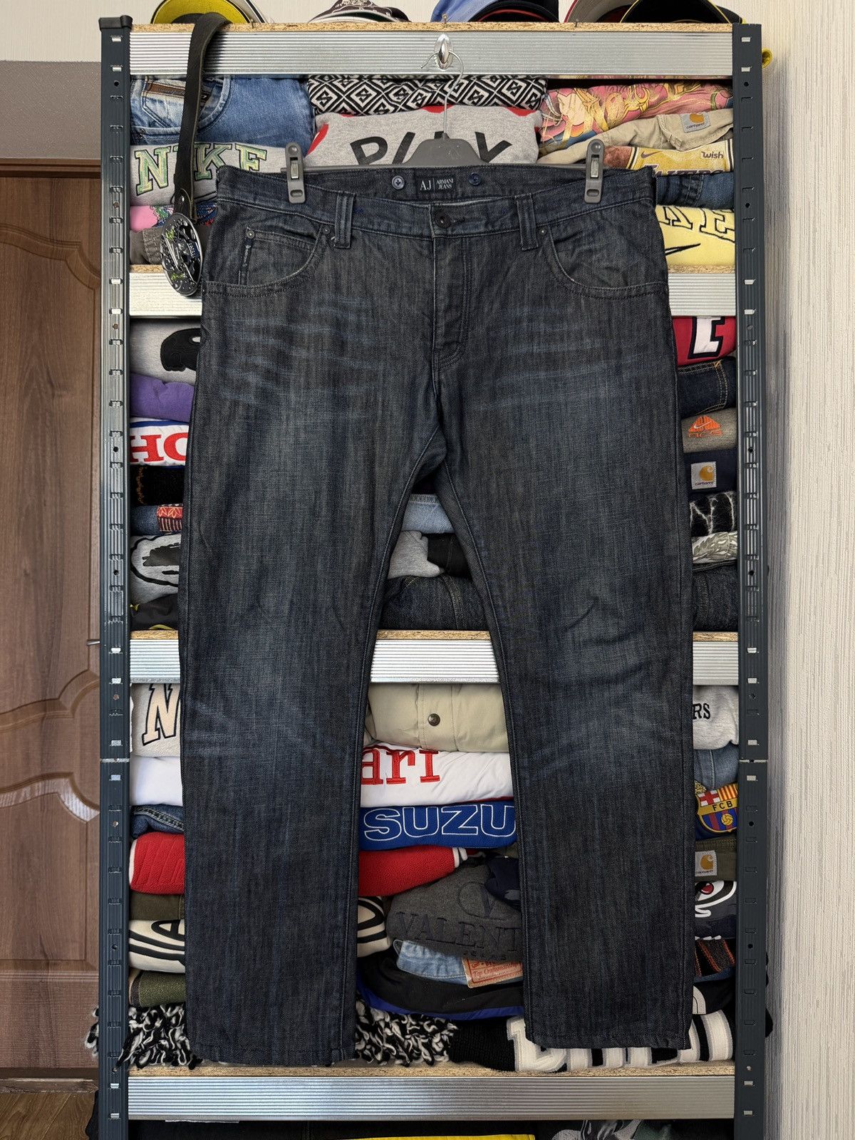 Armani Vintage Armani Jeans Distressed Y2k Fire Jeans Pants Size US 38 / EU 54 - 1 Thumbnail