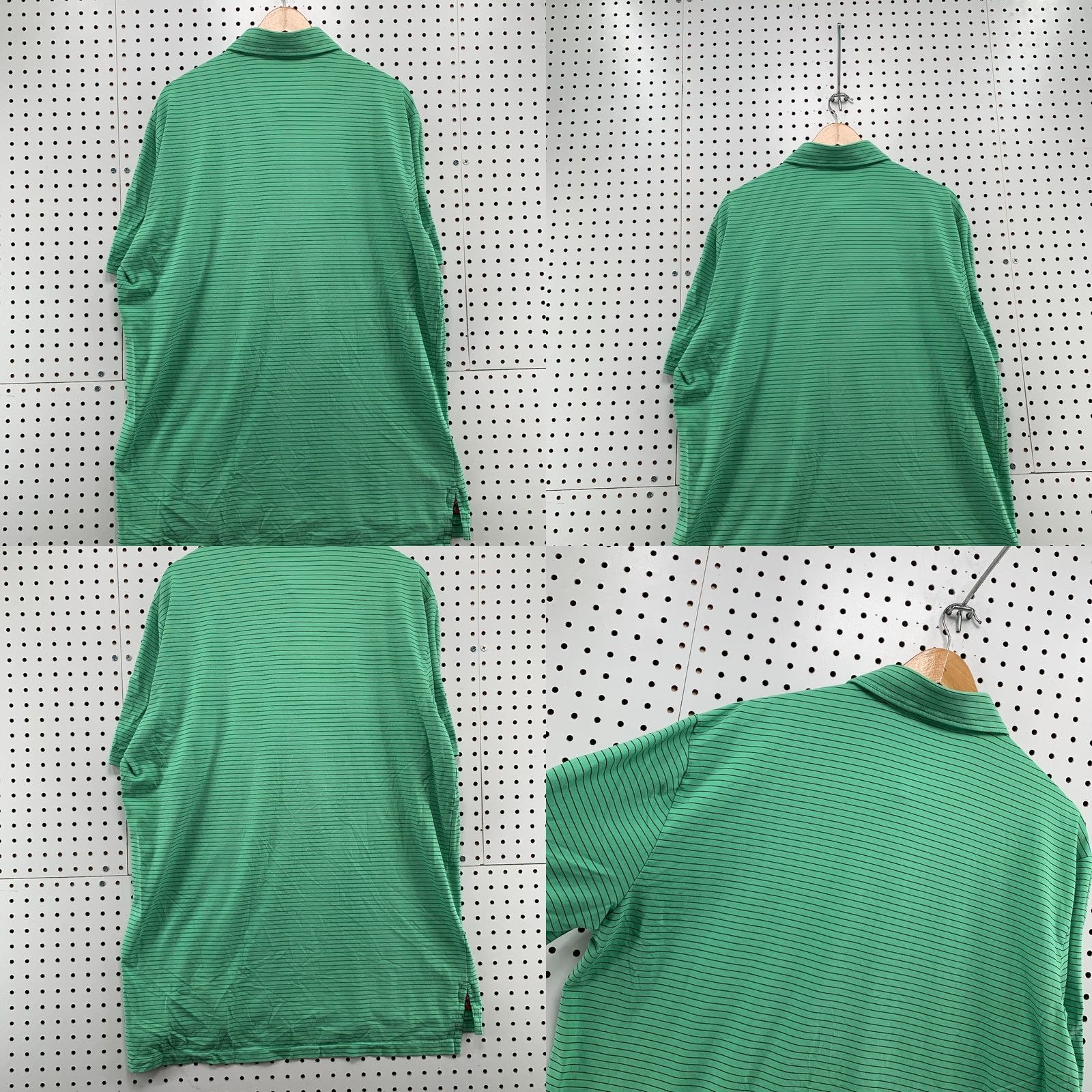 Ralph Lauren Polo Golf Ralph Lauren Shirt Men XL Stretch Lisle Green Stripe Pocket Pony Size US XL / EU 56 / 4 - 10 Thumbnail