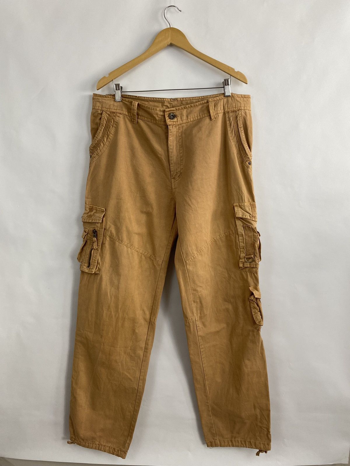 Japanese Brand 🇺🇸 Vintage 90s Cargo Pants Y2K Skate Baggy hype rare retro Size US 36 / EU 52 - 7 Thumbnail