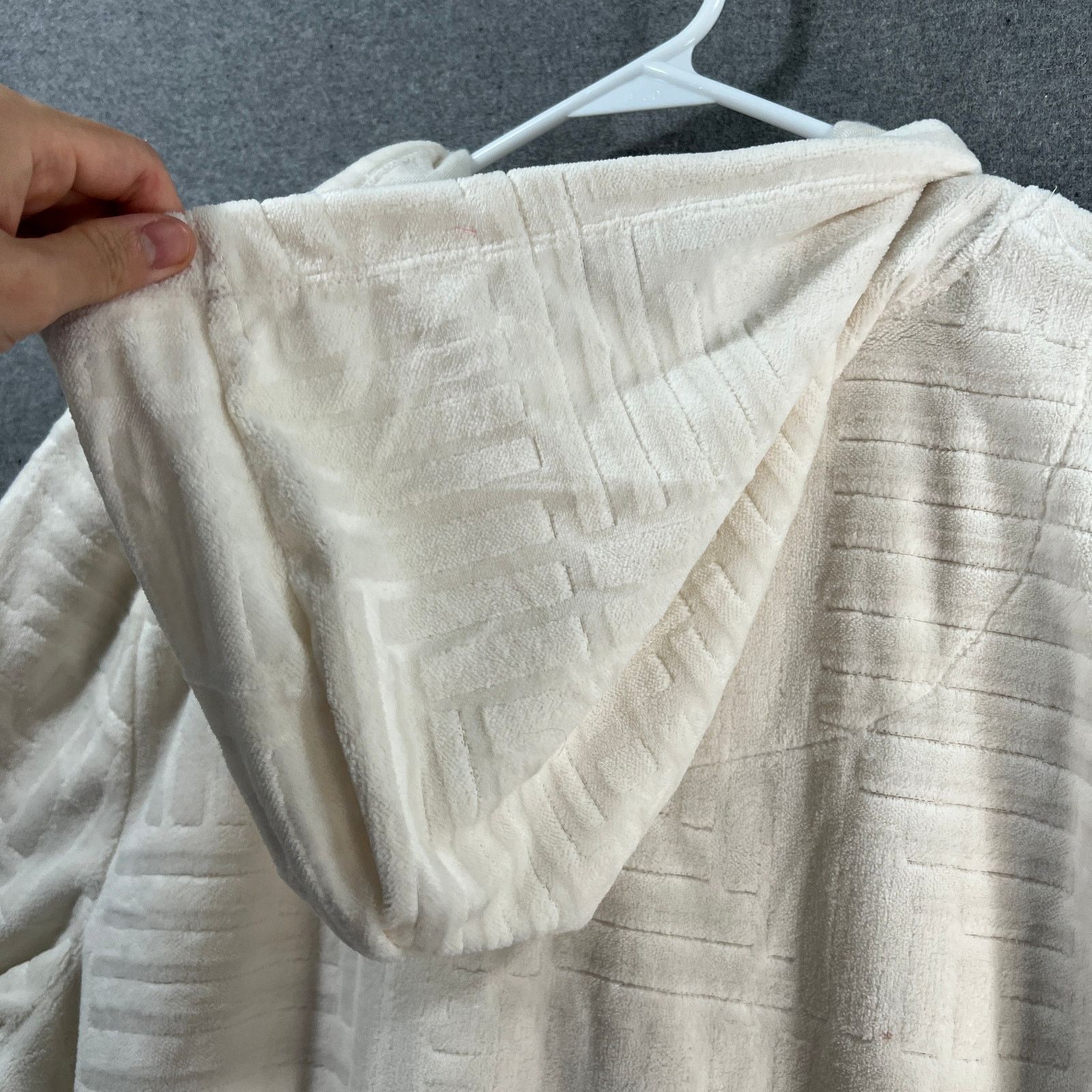Other Stan Herman Petite Embossed Whisper Terry Hoodie Zip Size XL / US 12-14 / IT 48-50 - 9 Thumbnail
