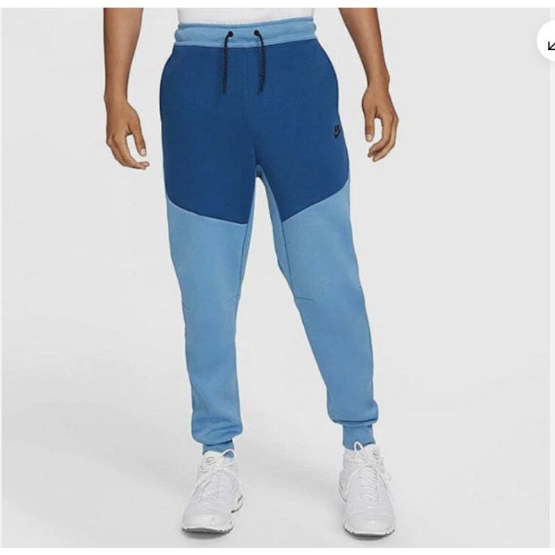 Nike Nike Sportswear Tech Joggers Dark Marina Blue/Black XSmall Size US 27 - 1 Thumbnail