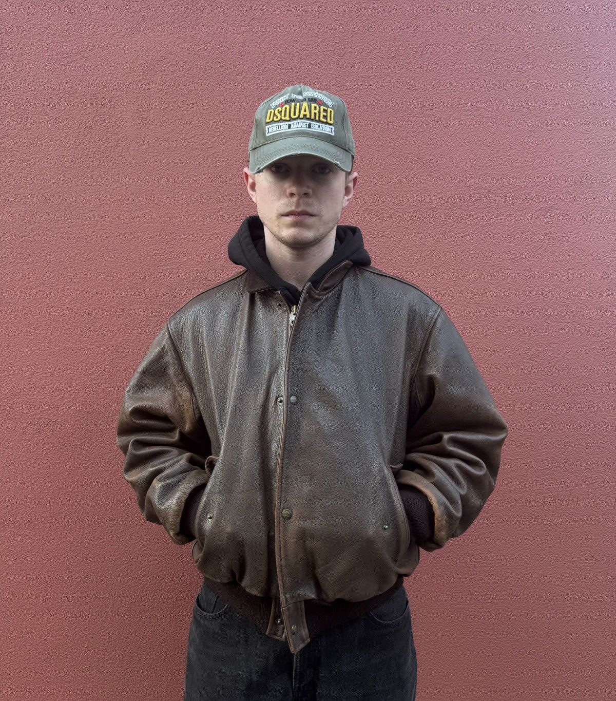 Chevignon Vintage Chevignon Leather Bomber Jacket Aviator Flight A-2 Size US M / EU 48-50 / 2 - 2 Thumbnail